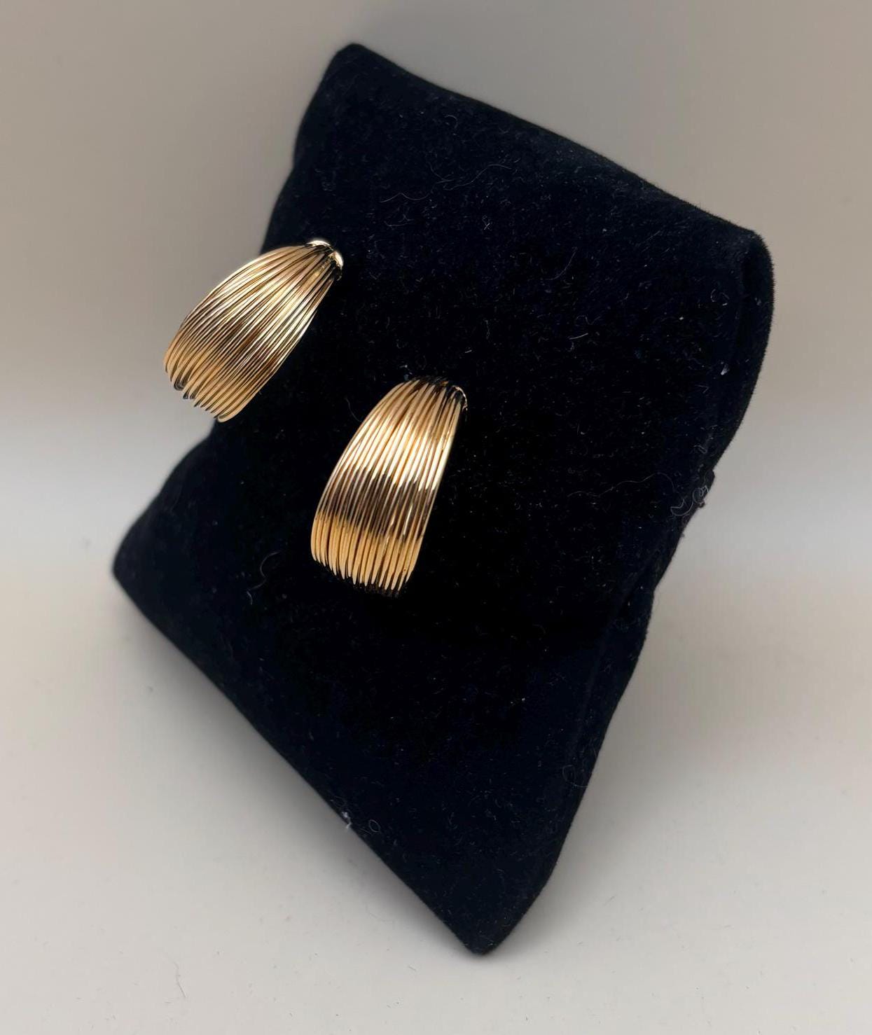 Vintage Monet Gold Earrings Lover Antiques and Vintage