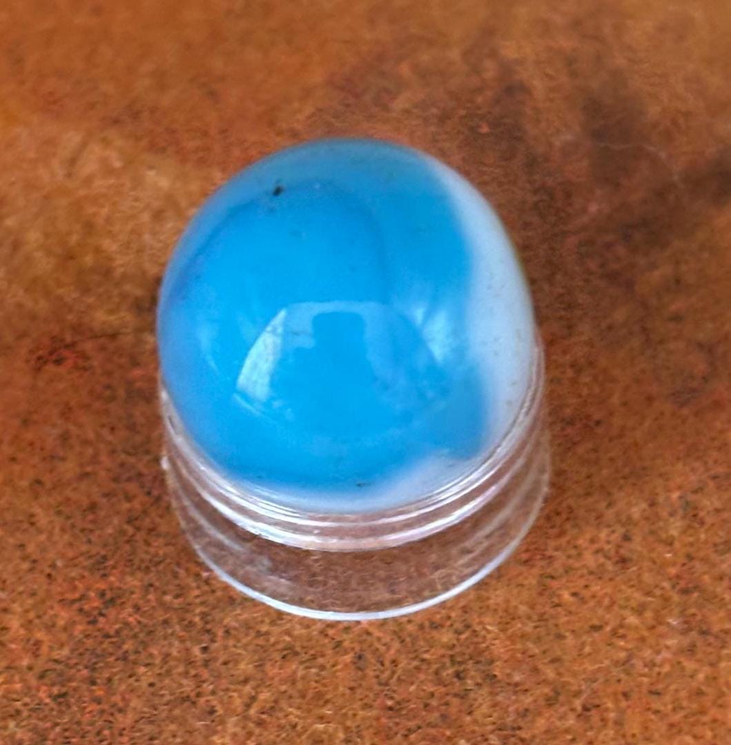 Vintage Vitro Tiger Eye Glass Marble Blue Starburst Style Glass Art Lover Antiques and Vintage