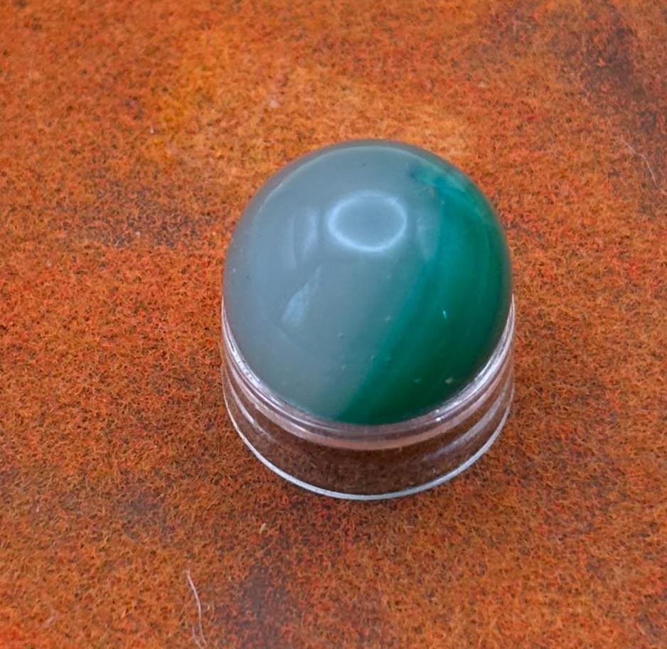 Vintage Uranium Glass Marble Champion Glowing Marbles Lover Antiques and Vintage