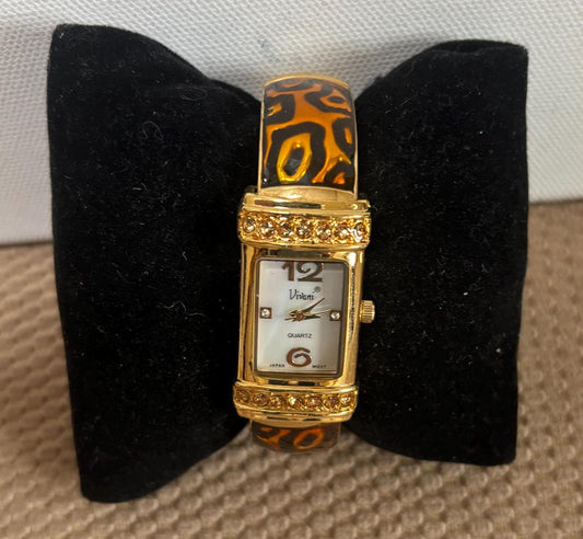 Vintage Vivian Quartz Watch Cuff Bangle Style Women's Watch Lover Antiques and Vintage