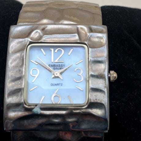 Vintage Geneva Platinum Quartz Watch Lover Antiques and Vintage