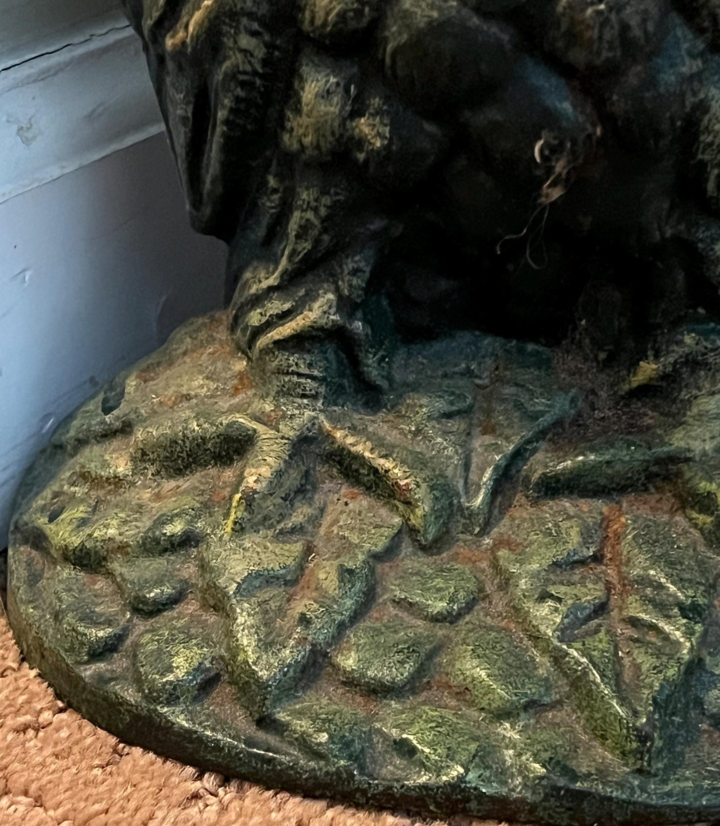 Antique Cast Iron Owl Doorstop Patina Cast Iron Owl Figurine Lover Antiques and Vintage
