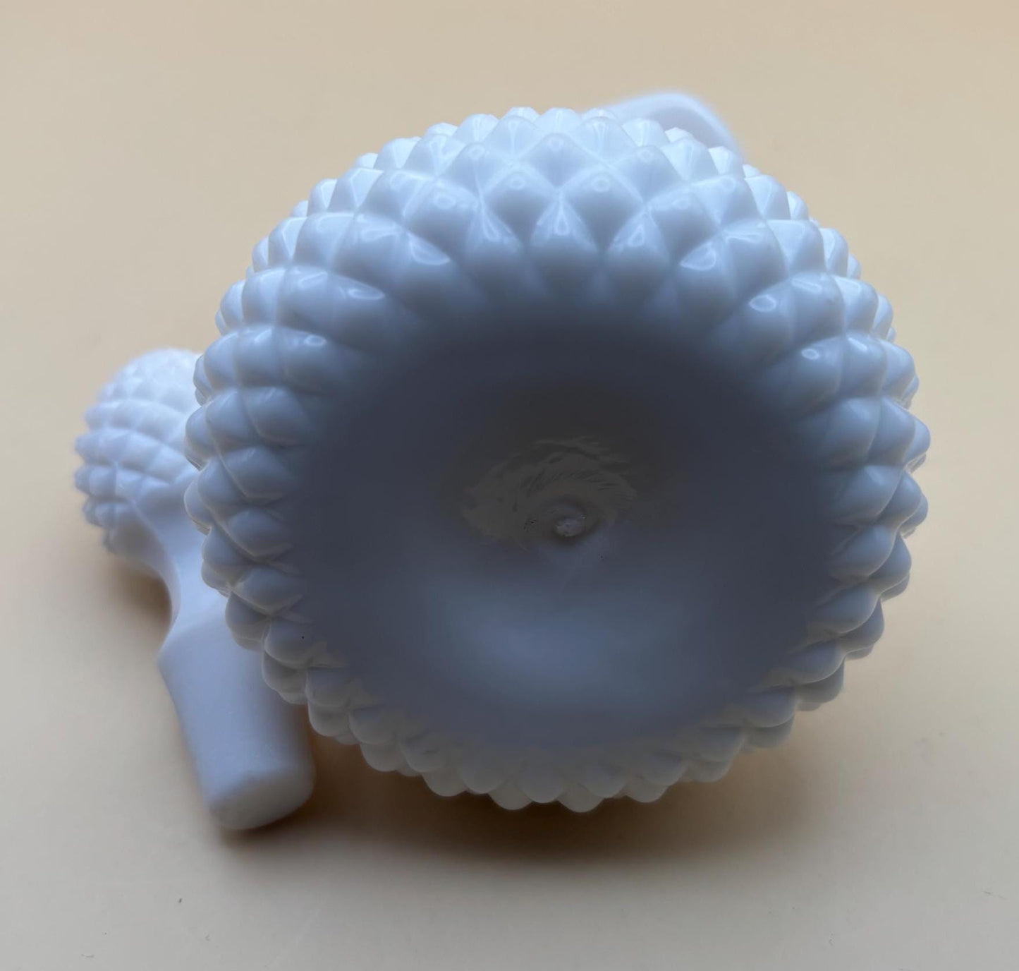 Vintage White Hobnail Decanter with Stopper Lover Antiques and Vintage