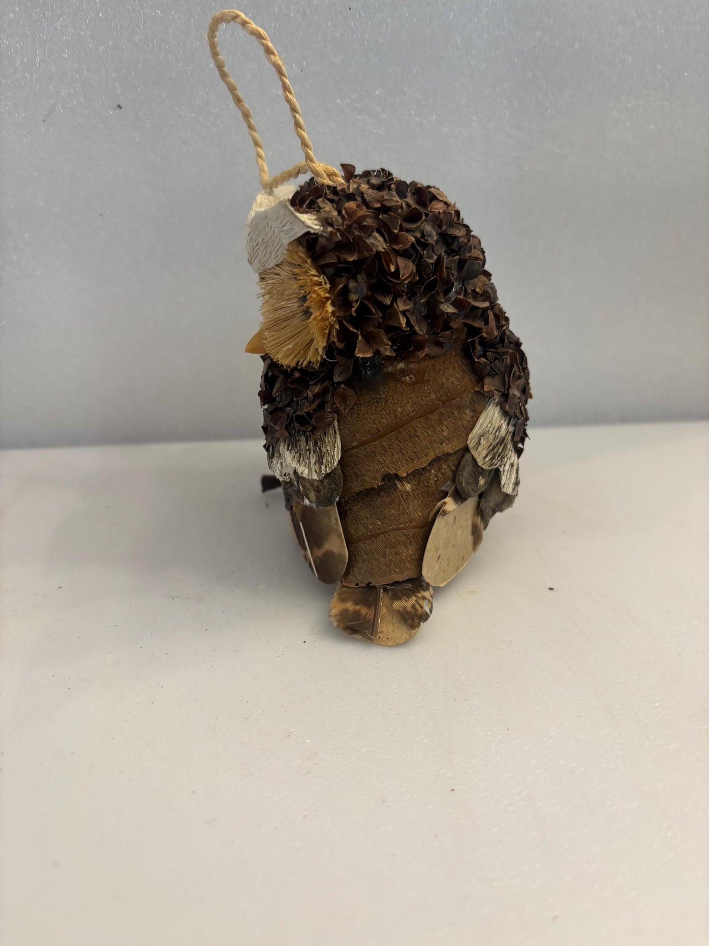 Vintage Owl Figurine Made of Wood Statue Lover Antiques and Vintage