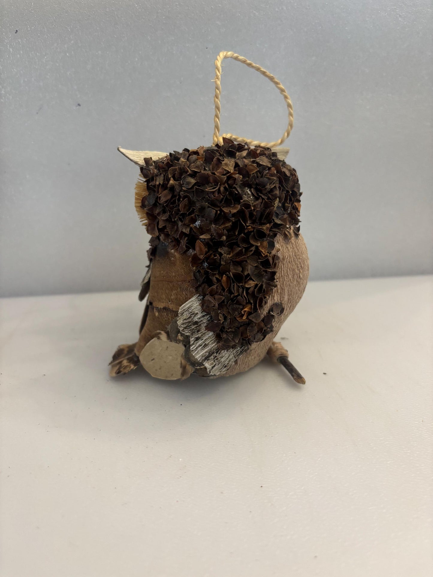 Vintage Owl Figurine Made of Wood Statue Lover Antiques and Vintage