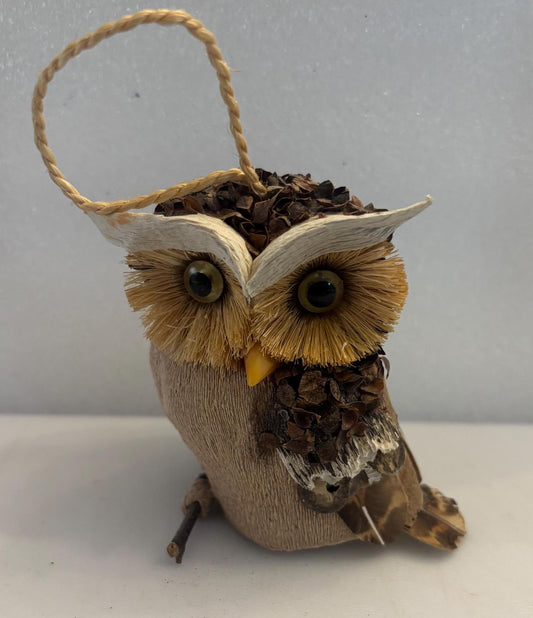 Vintage Owl Figurine Made of Wood Statue Lover Antiques and Vintage