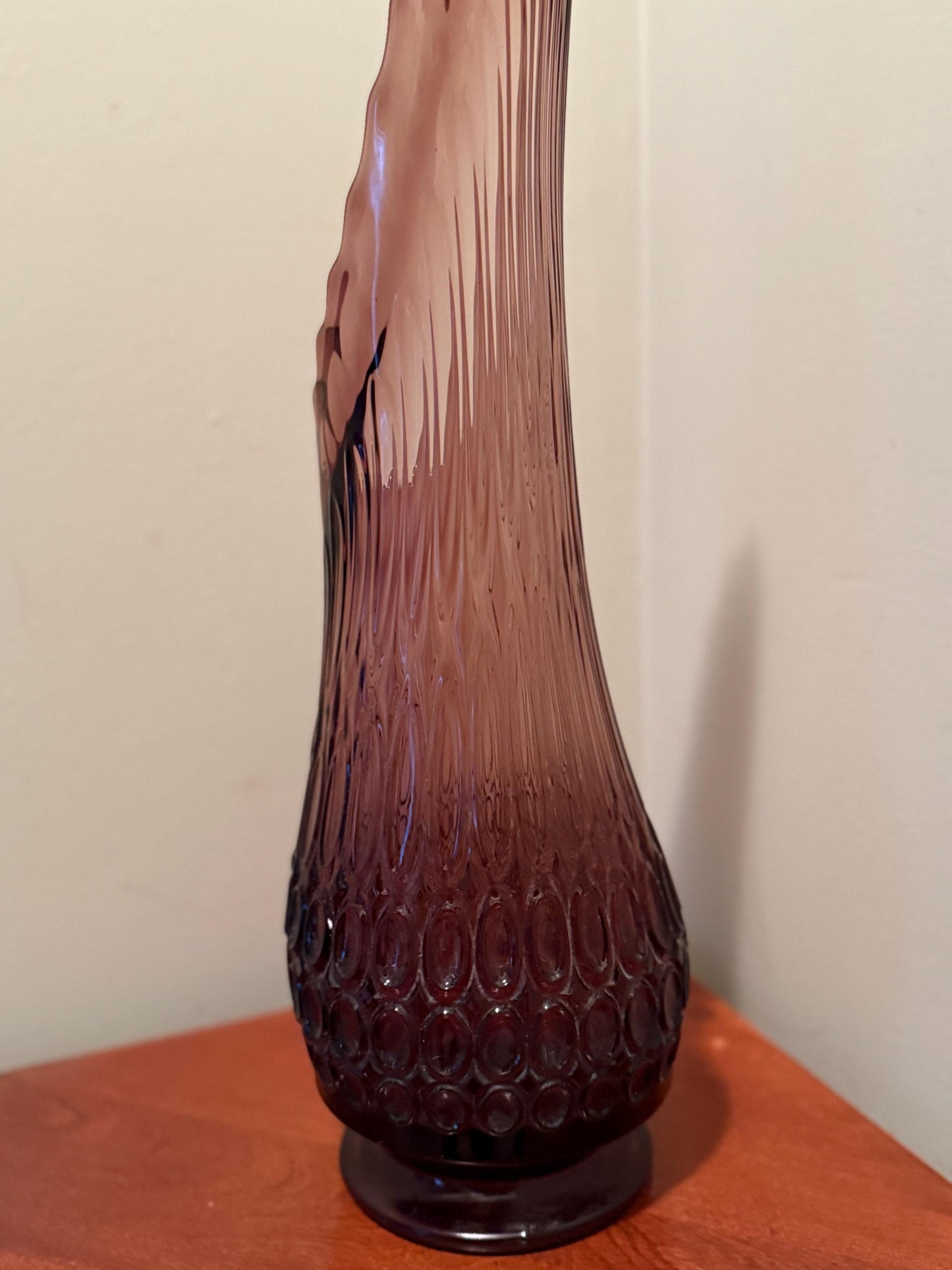 Vintage Owl with Pumpkin Ornament Slavic Poland Hand Blown Green Glass Owl Christmas Holiday Lover Antiques and Vintage