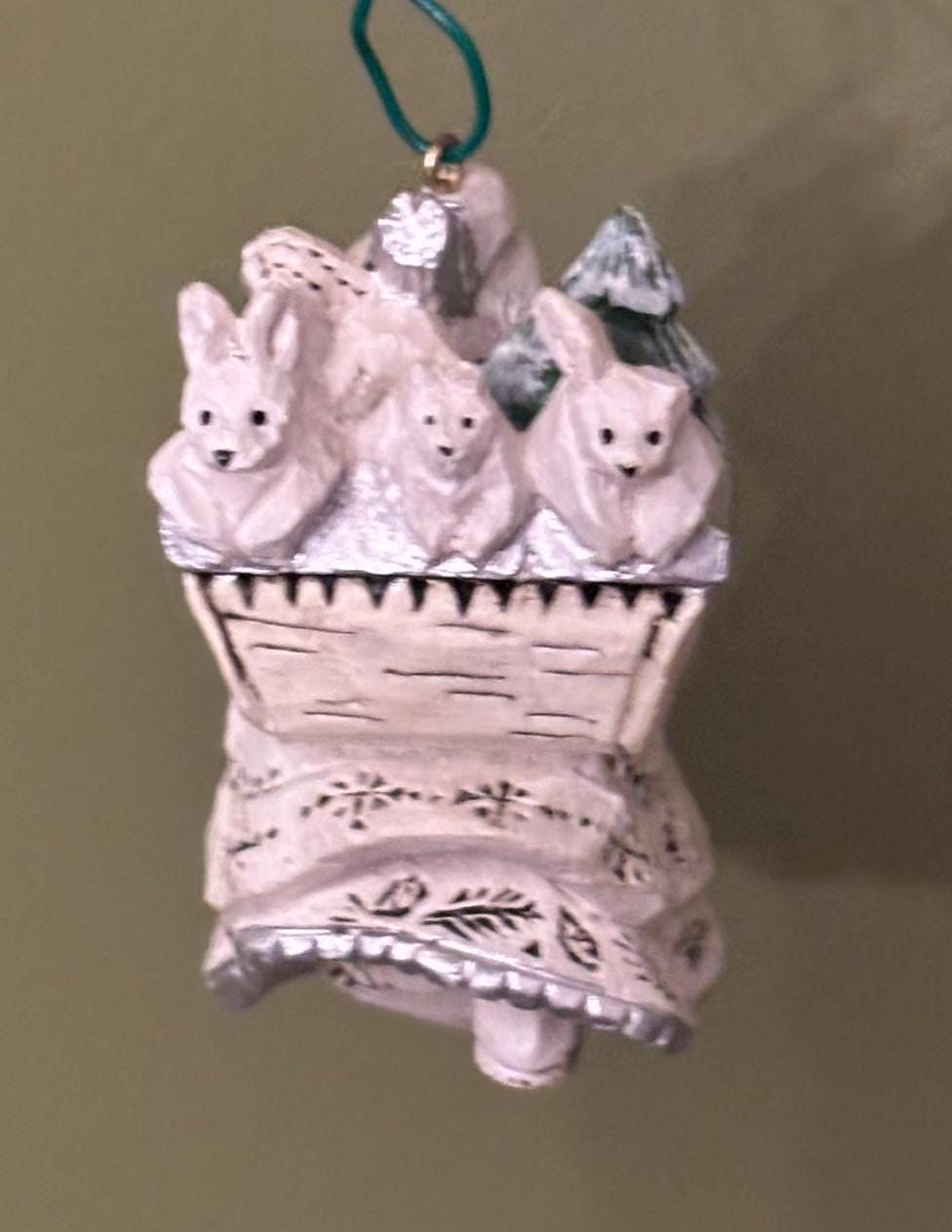 Vintage Hand Carved and Hand Painted Owl Figurine Ornament Lover Antiques and Vintage