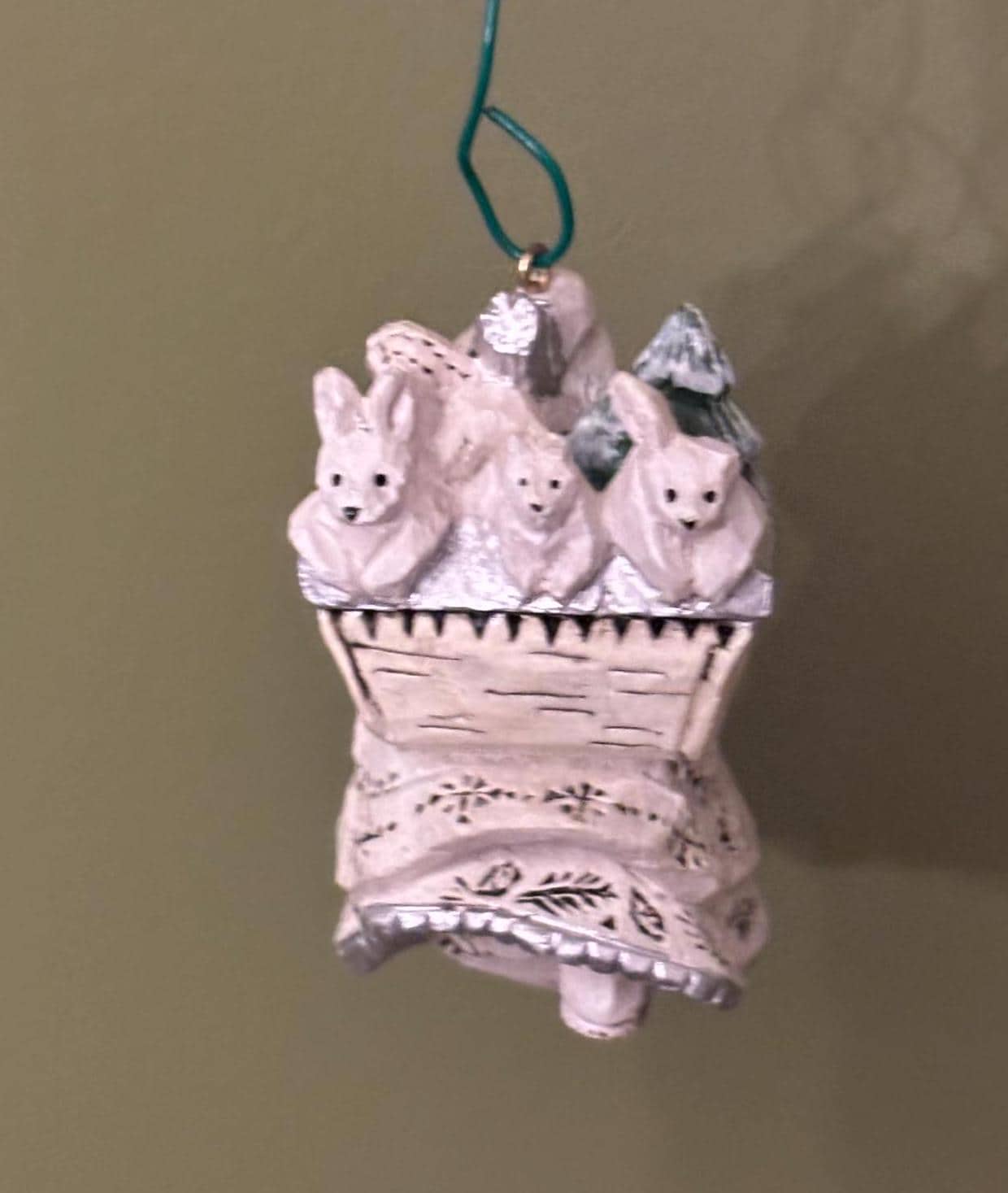Vintage Hand Carved and Hand Painted Owl Figurine Ornament Lover Antiques and Vintage