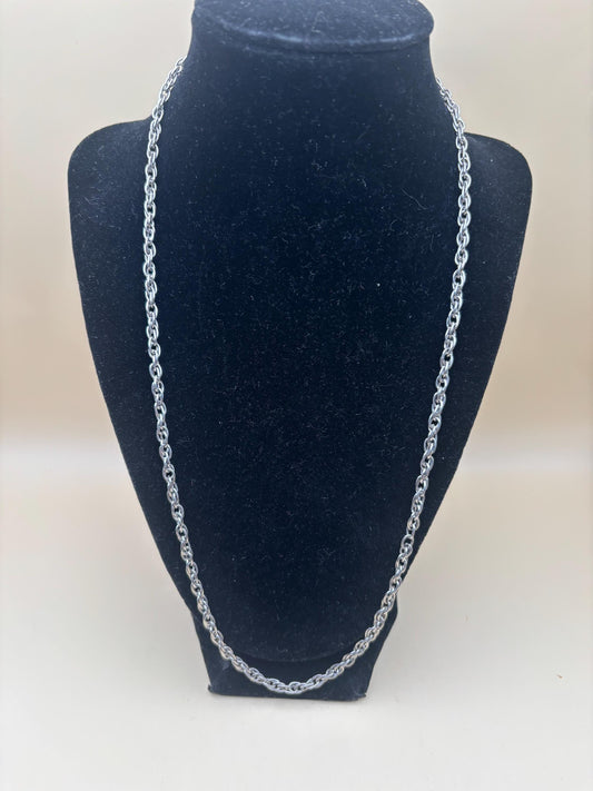 Vintage Silver Necklace Lover Antiques and Vintage