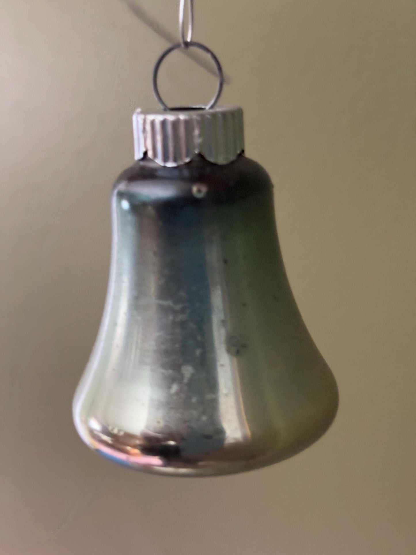 Vintage Shiny Brite Striped Bell Ornament Circa 1940’s Lover Antiques and Vintage