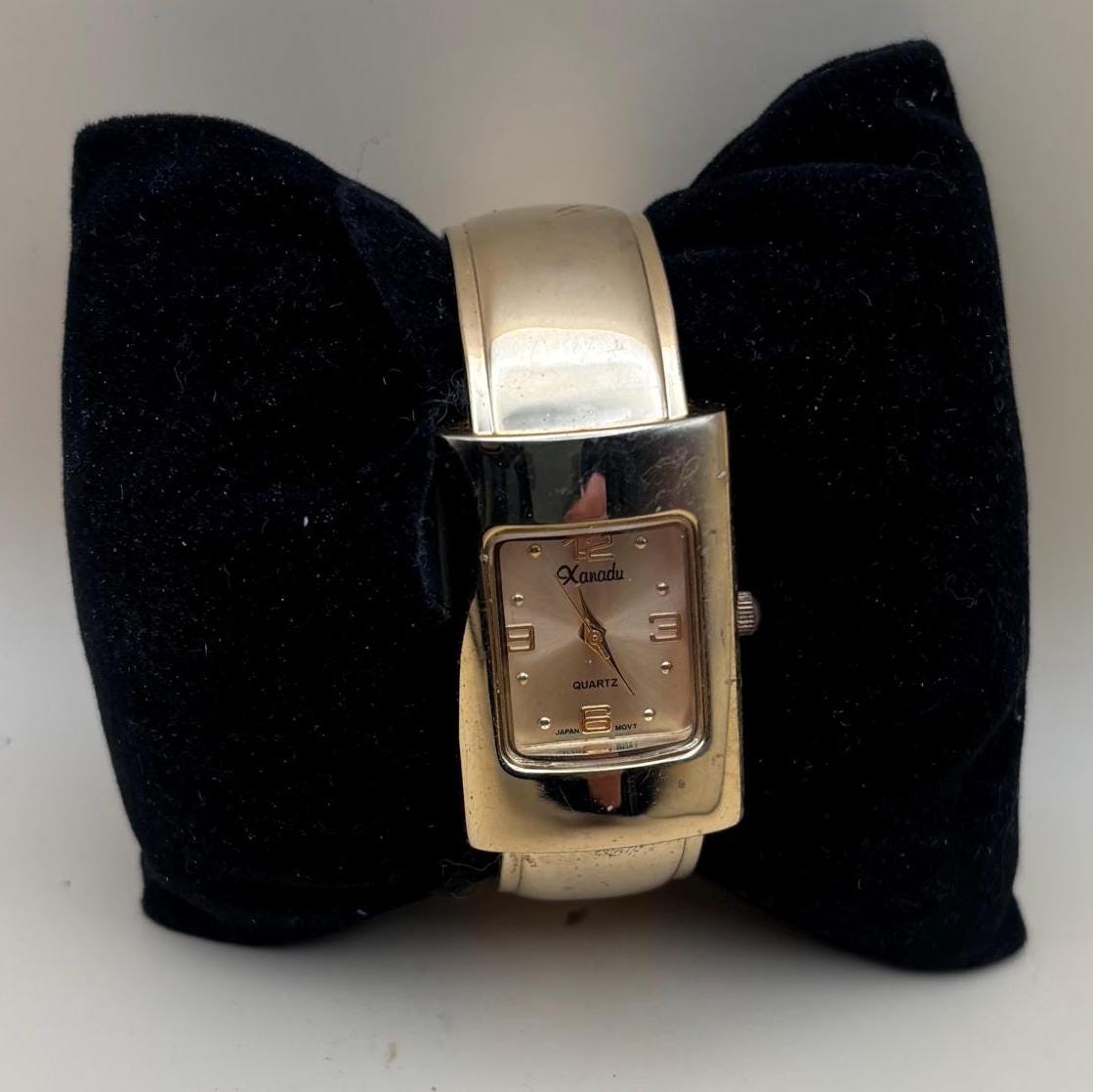 Vintage Xanadu Quartz Watch with Bangle Cuff Lover Antiques and Vintage
