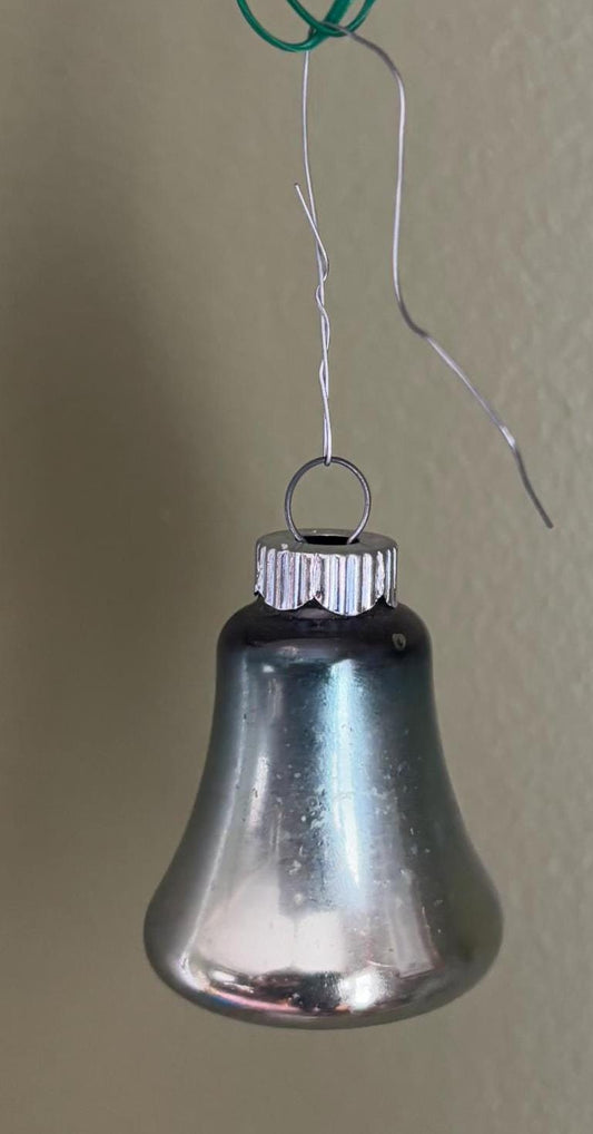 Vintage Shiny Brite Striped Bell Ornament Circa 1940’s Lover Antiques and Vintage