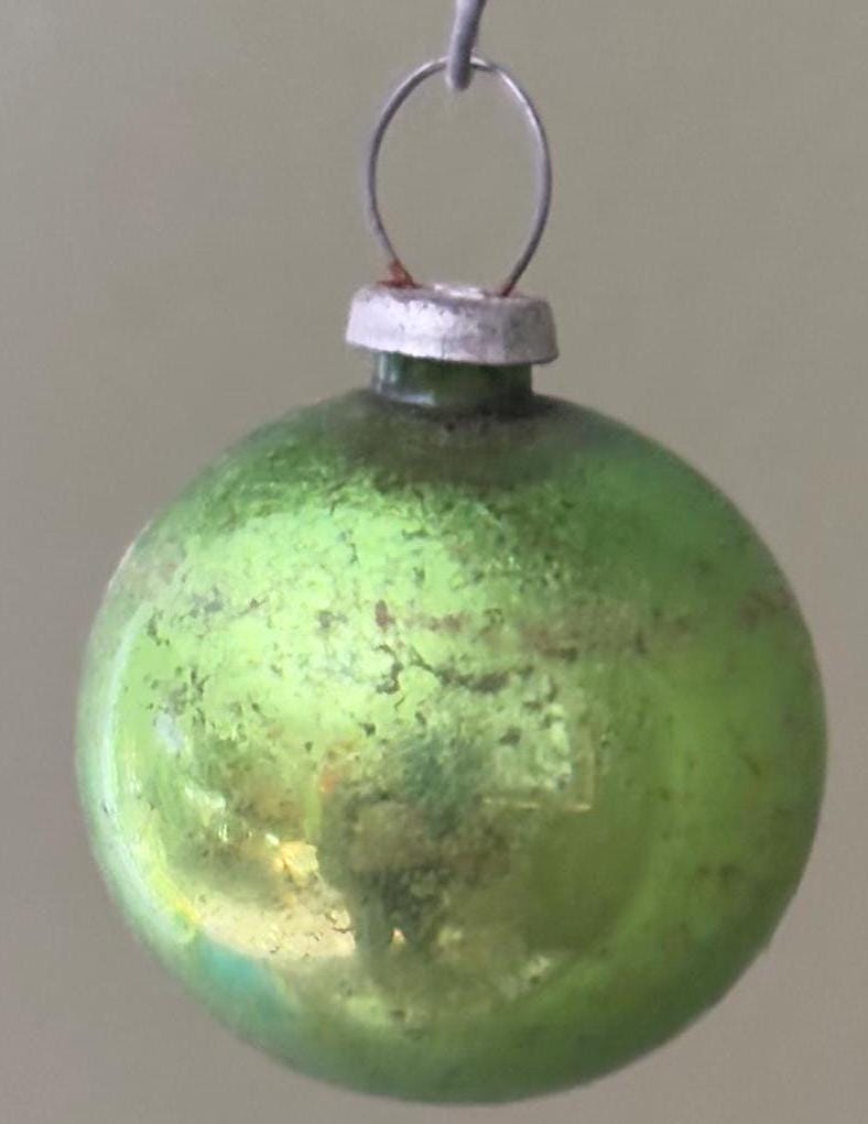 Vintage Shiny Brite Striped Ball Ornament Circle Circa 1940’s Lover Antiques and Vintage