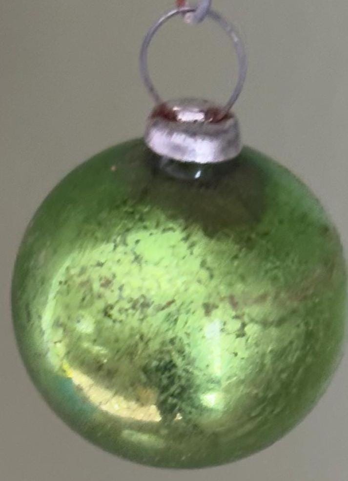 Vintage Shiny Brite Striped Ball Ornament Circle Circa 1940’s Lover Antiques and Vintage
