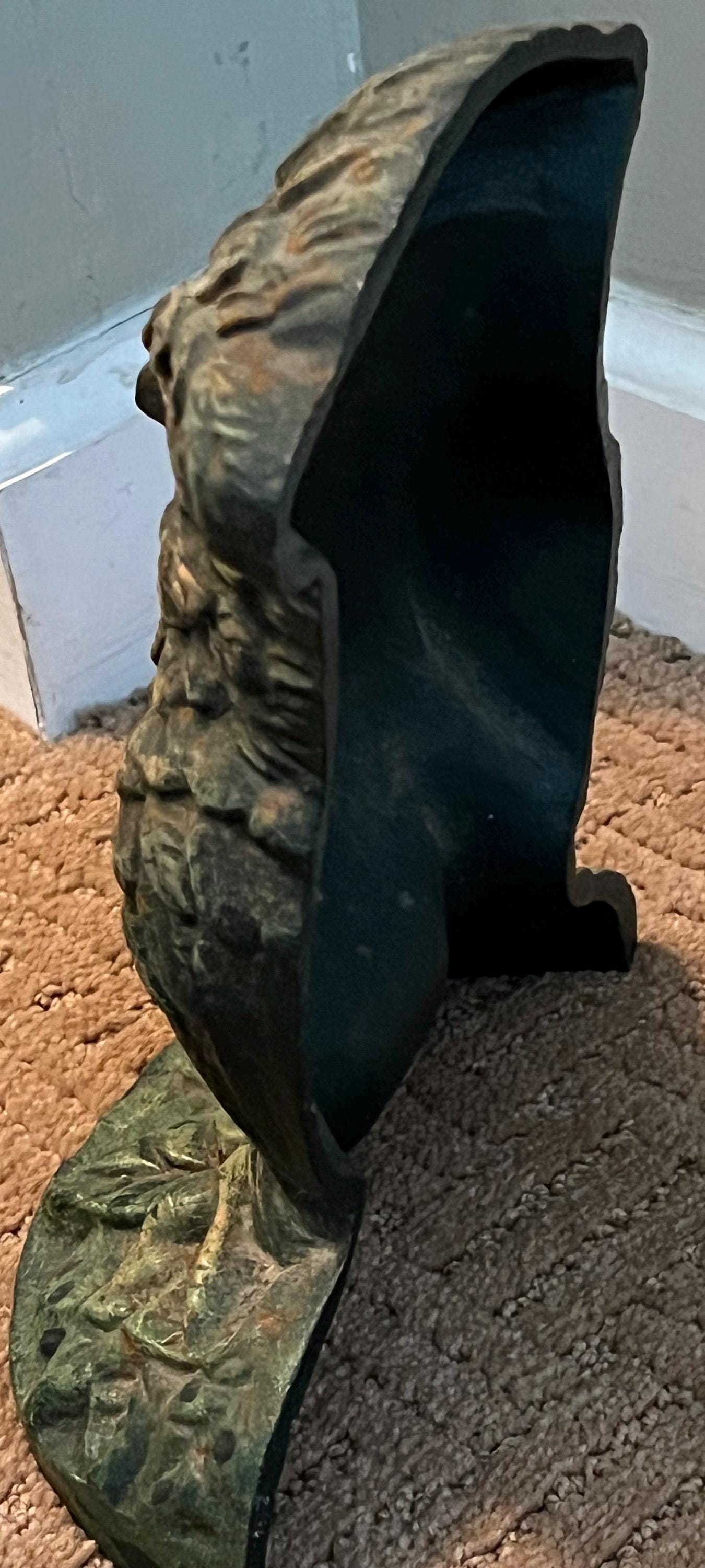 Antique Cast Iron Owl Doorstop Patina Cast Iron Owl Figurine Lover Antiques and Vintage