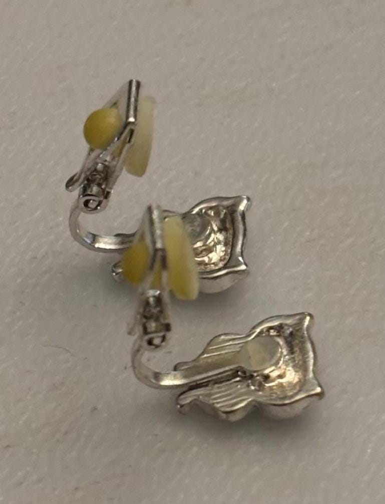 Vintage Owl Earrings Enamel Body Gift For Her Lover Antiques and Vintage