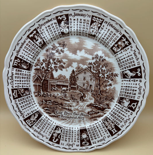 Vintage Alfred Meakin Staffordshire England The Friendship of Salem Fair Winds Original Copper Engravings Dinner Plate Lover Antiques