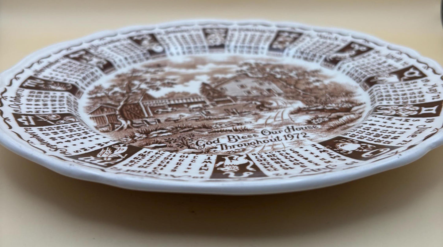 Vintage Alfred Meakin Staffordshire England The Friendship of Salem Fair Winds Original Copper Engravings Dinner Plate Lover Antiques