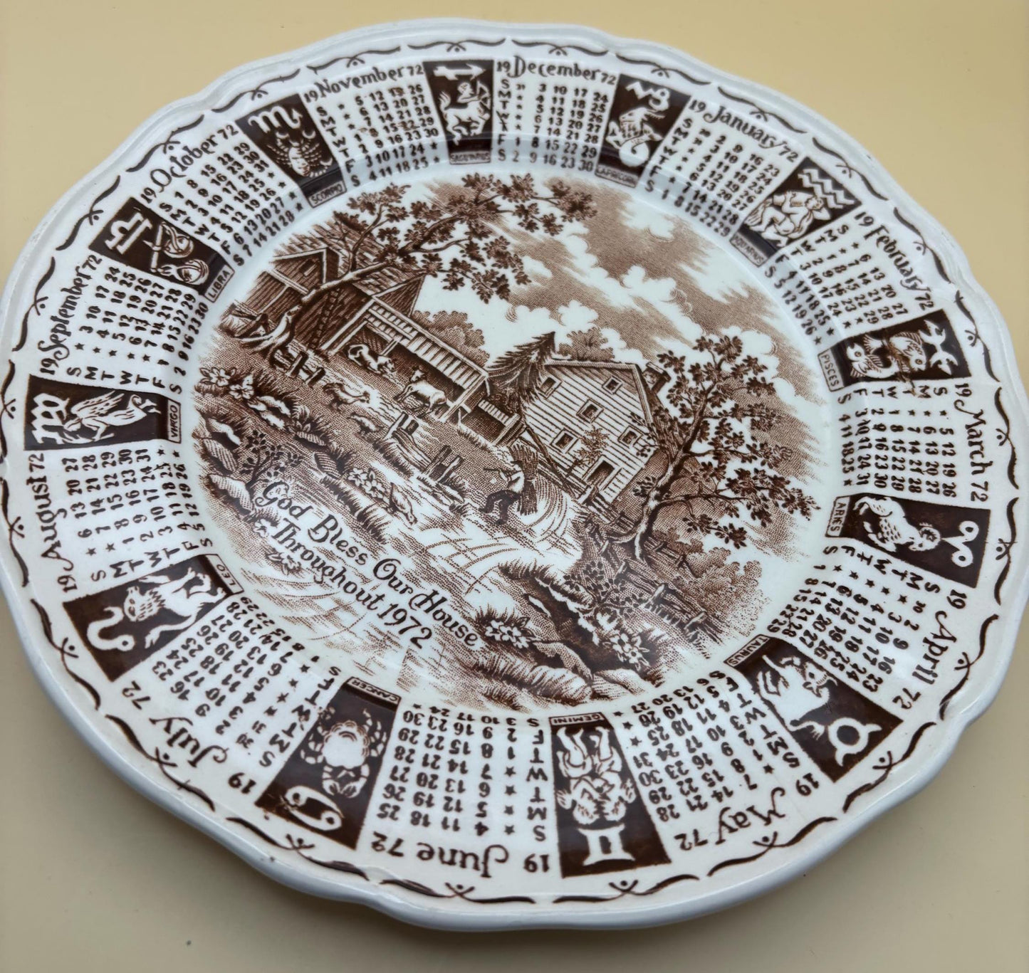 Vintage Alfred Meakin Staffordshire England The Friendship of Salem Fair Winds Original Copper Engravings Dinner Plate Lover Antiques