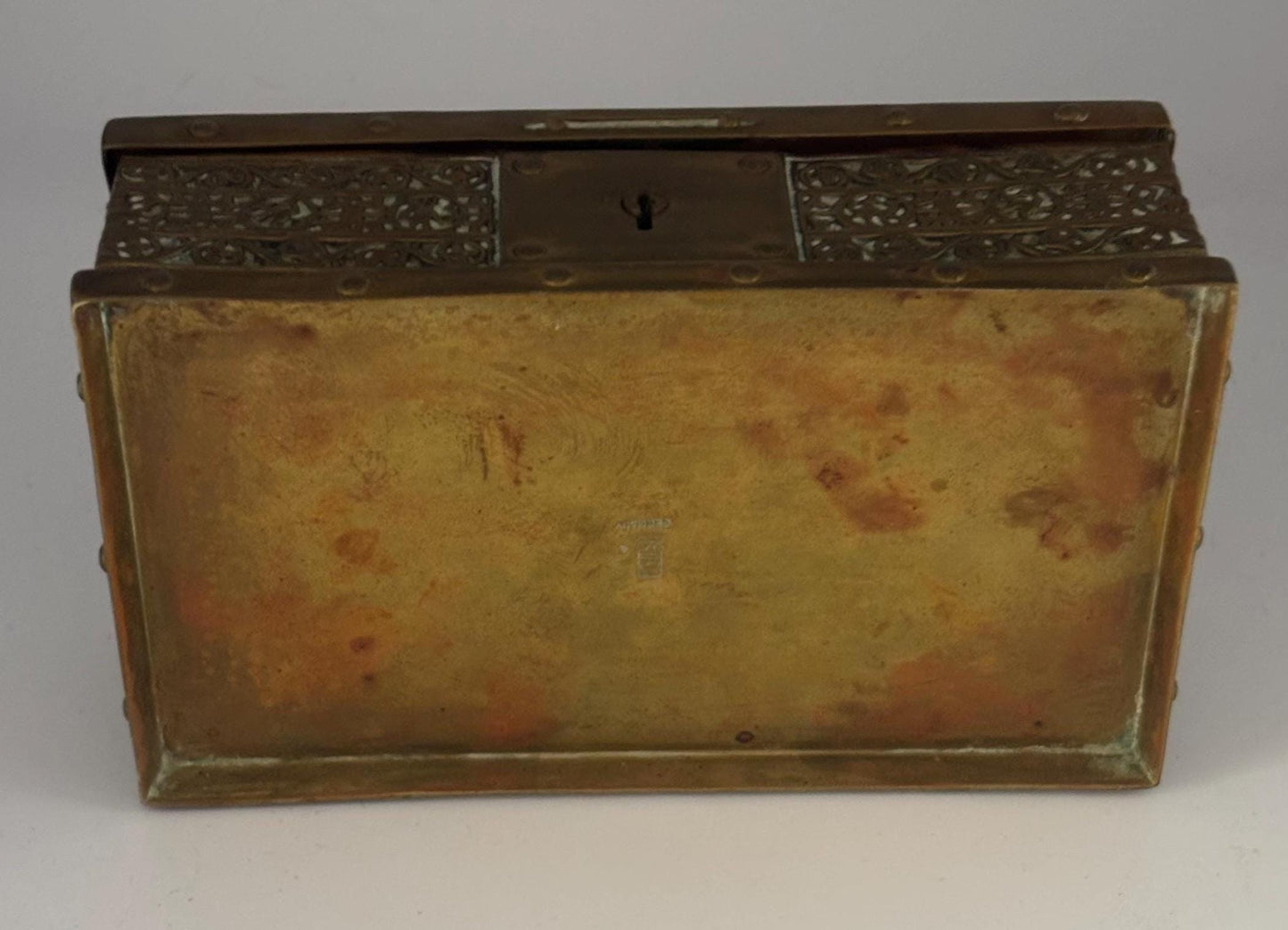 Antique Bronze Trinket Box Casket Lover Antiques and Vintage