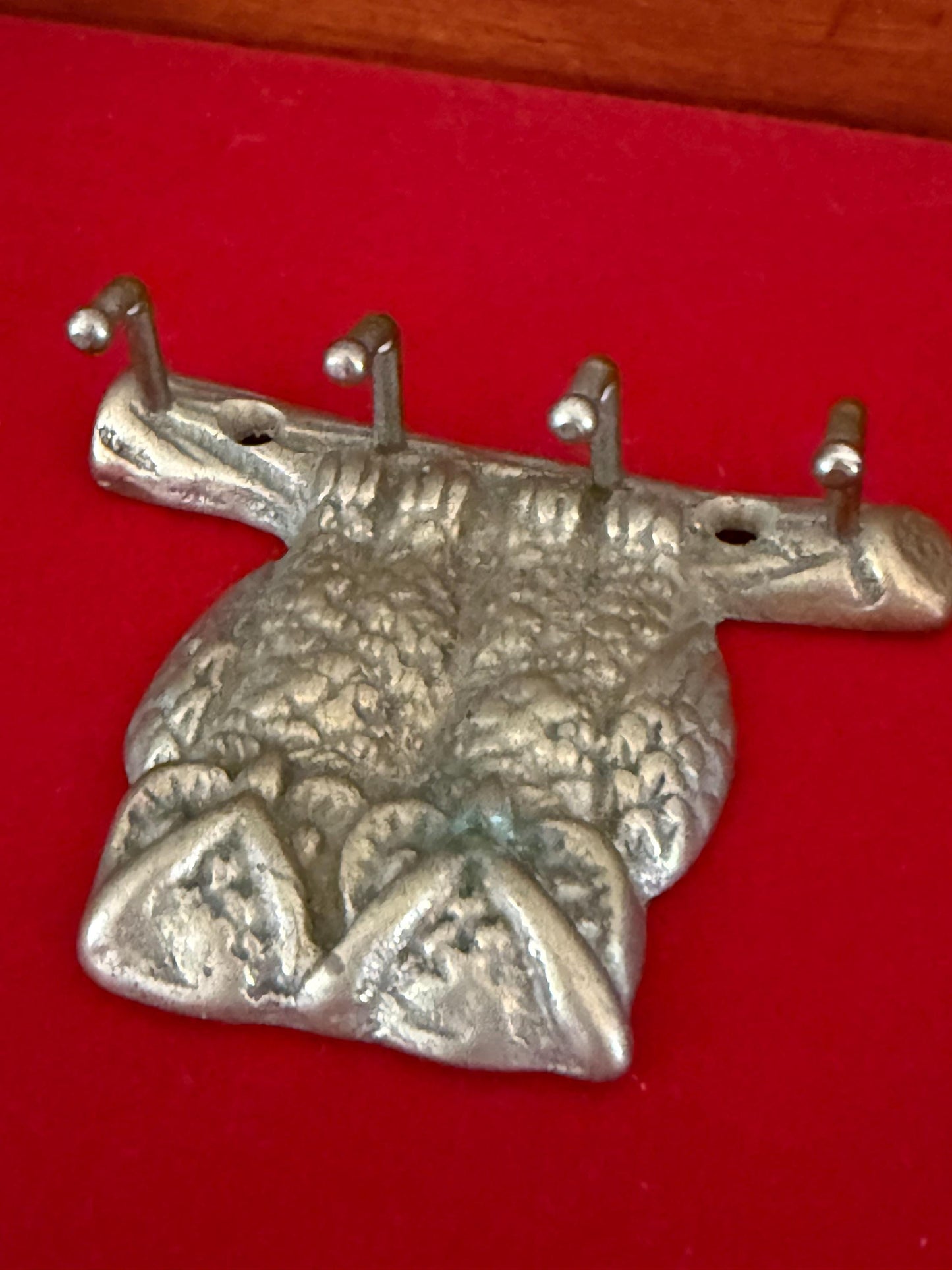Vintage Brass Owl Key Holder 2 Owls Perched on a Branch Heavy Brass Owl Statue Lover Antiques and Vintage