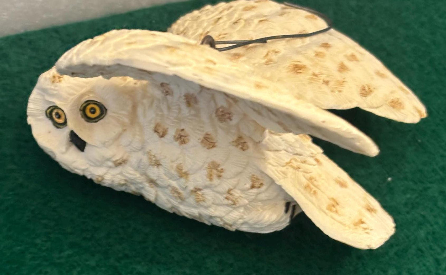 Vintage Owl Figurine Made of Wood Statue Lover Antiques and Vintage