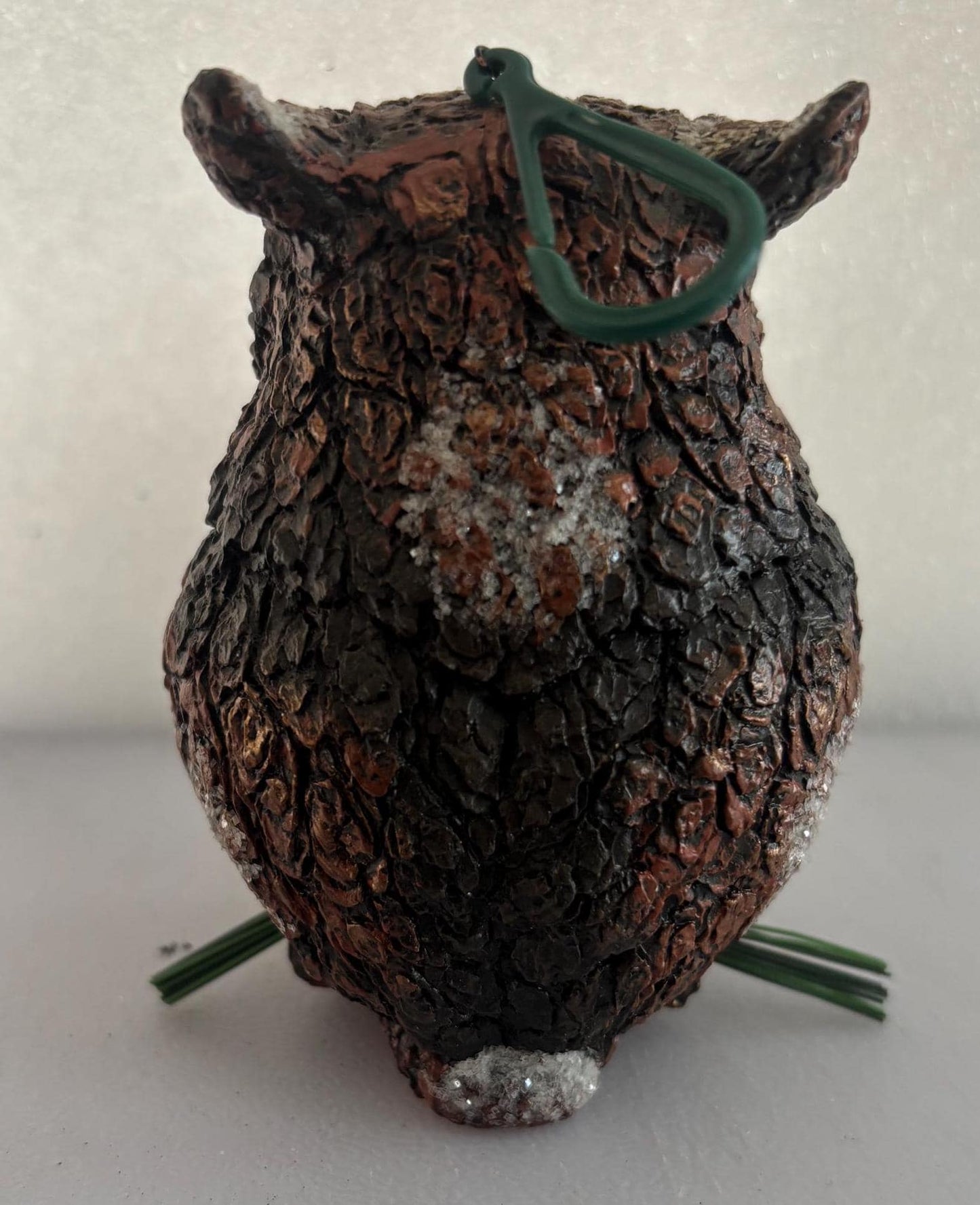 Vintage Owl Figurine Made of Wood Statue Lover Antiques and Vintage