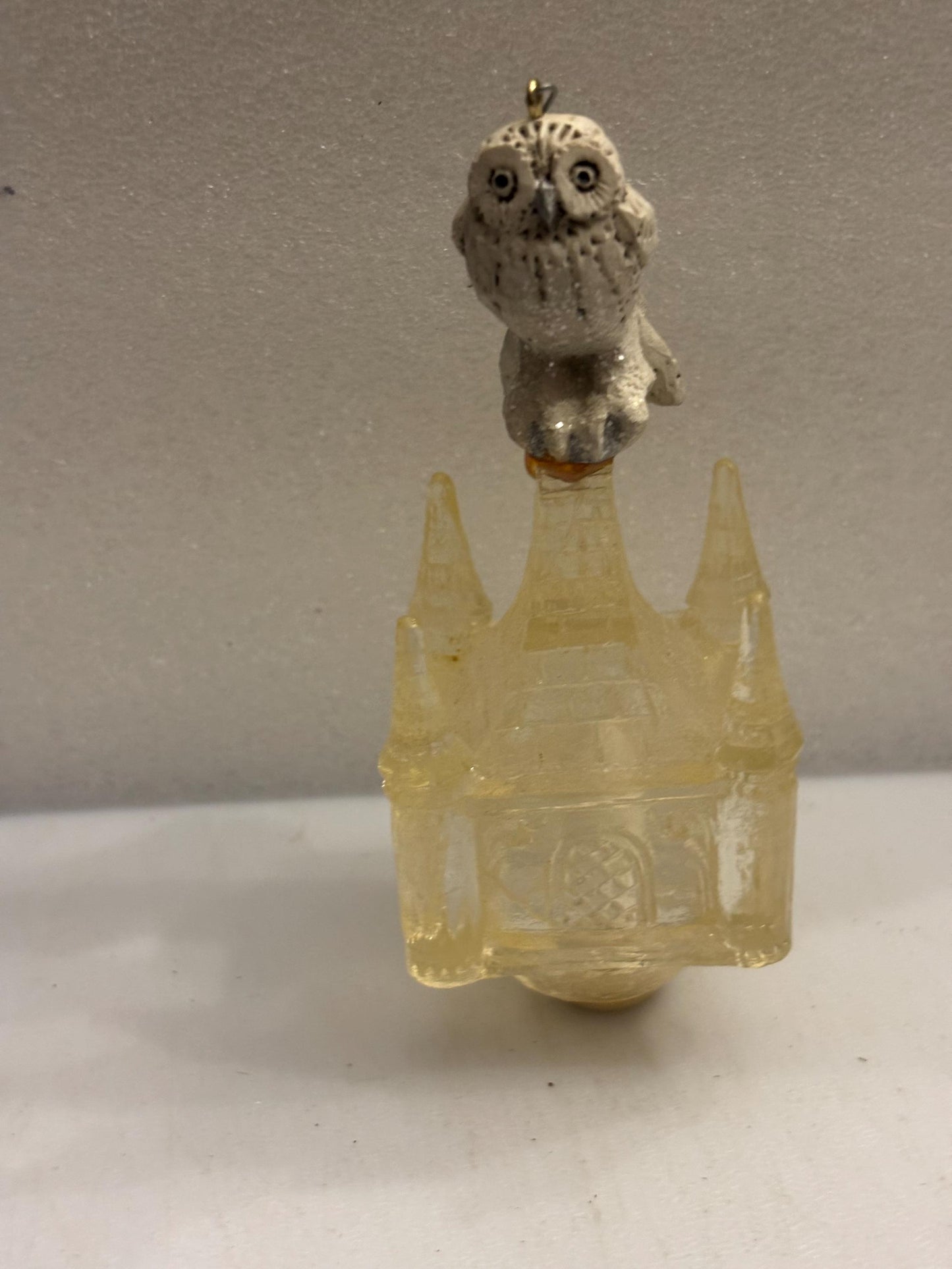 Vintage Pam Schifferl Winter White Owl Trinkle Light Cover Ornament Lover Antiques and Vintage
