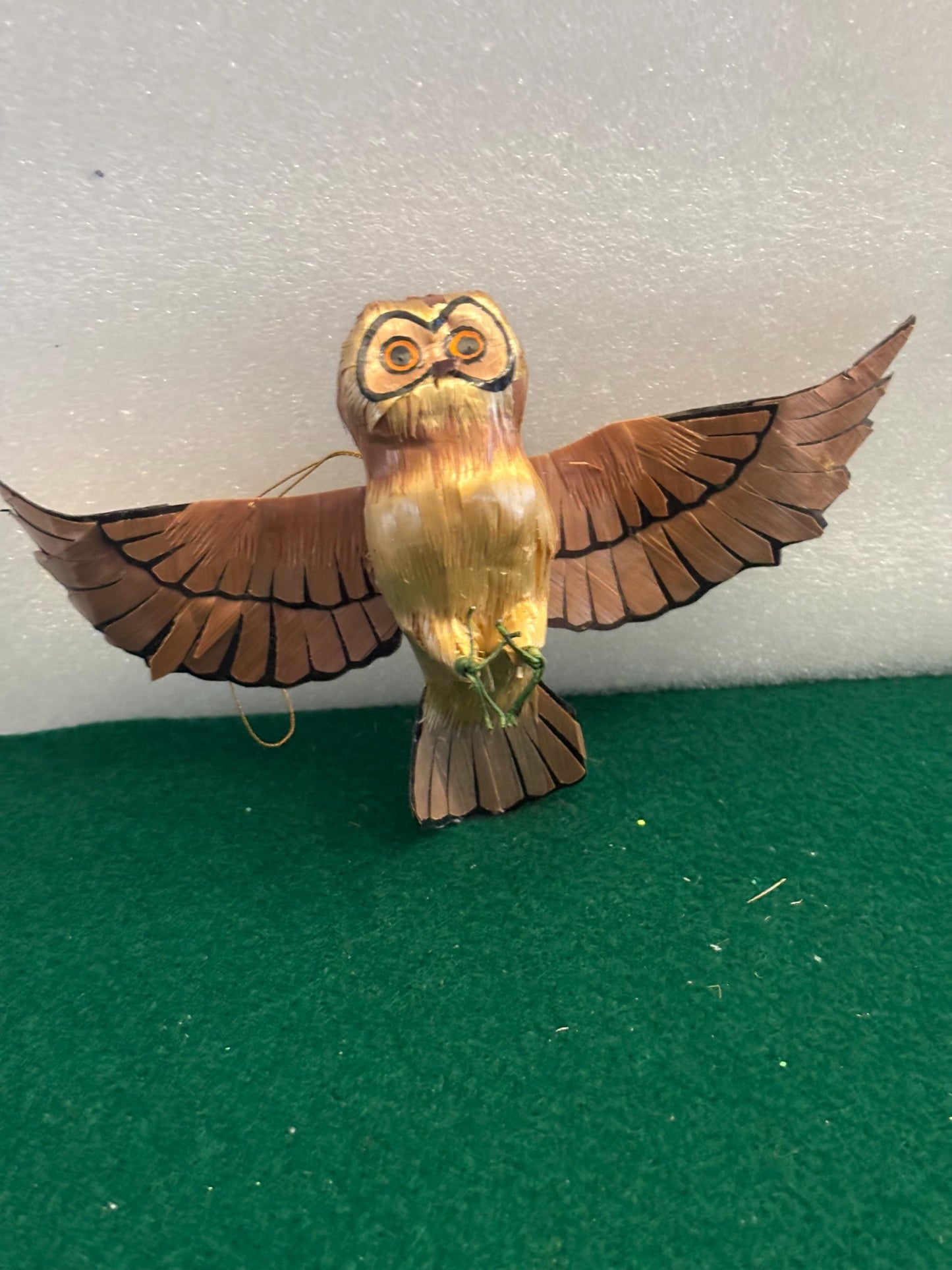 Vintage Owl Figurine Made of Wood Statue Lover Antiques and Vintage