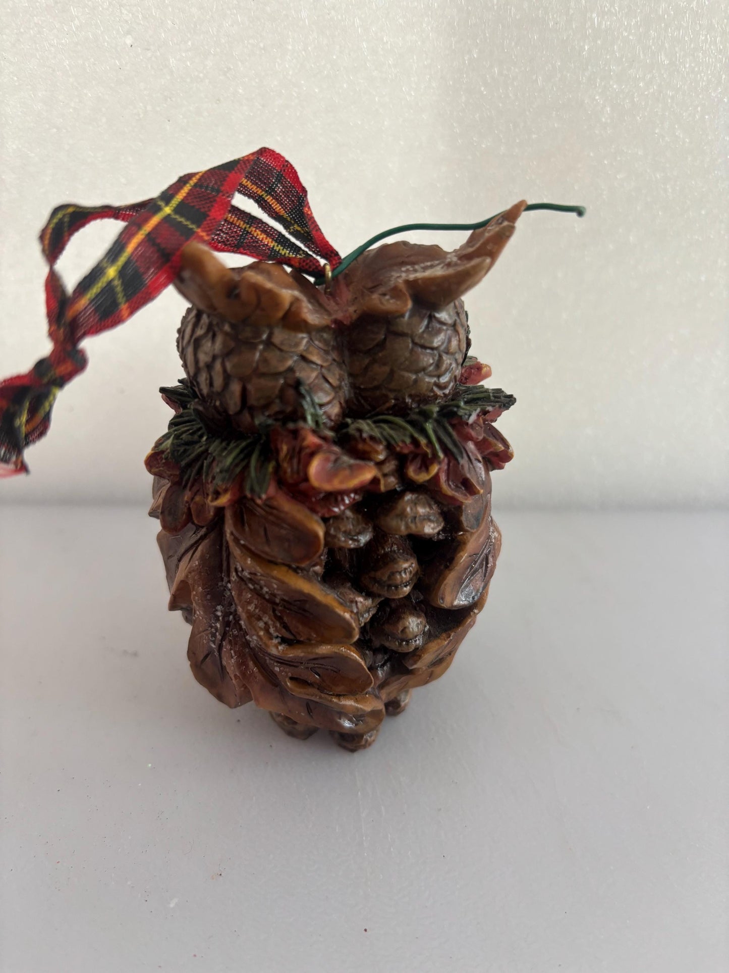 Vintage Hand Carved and Hand Painted Owl Figurine Ornament Lover Antiques and Vintage