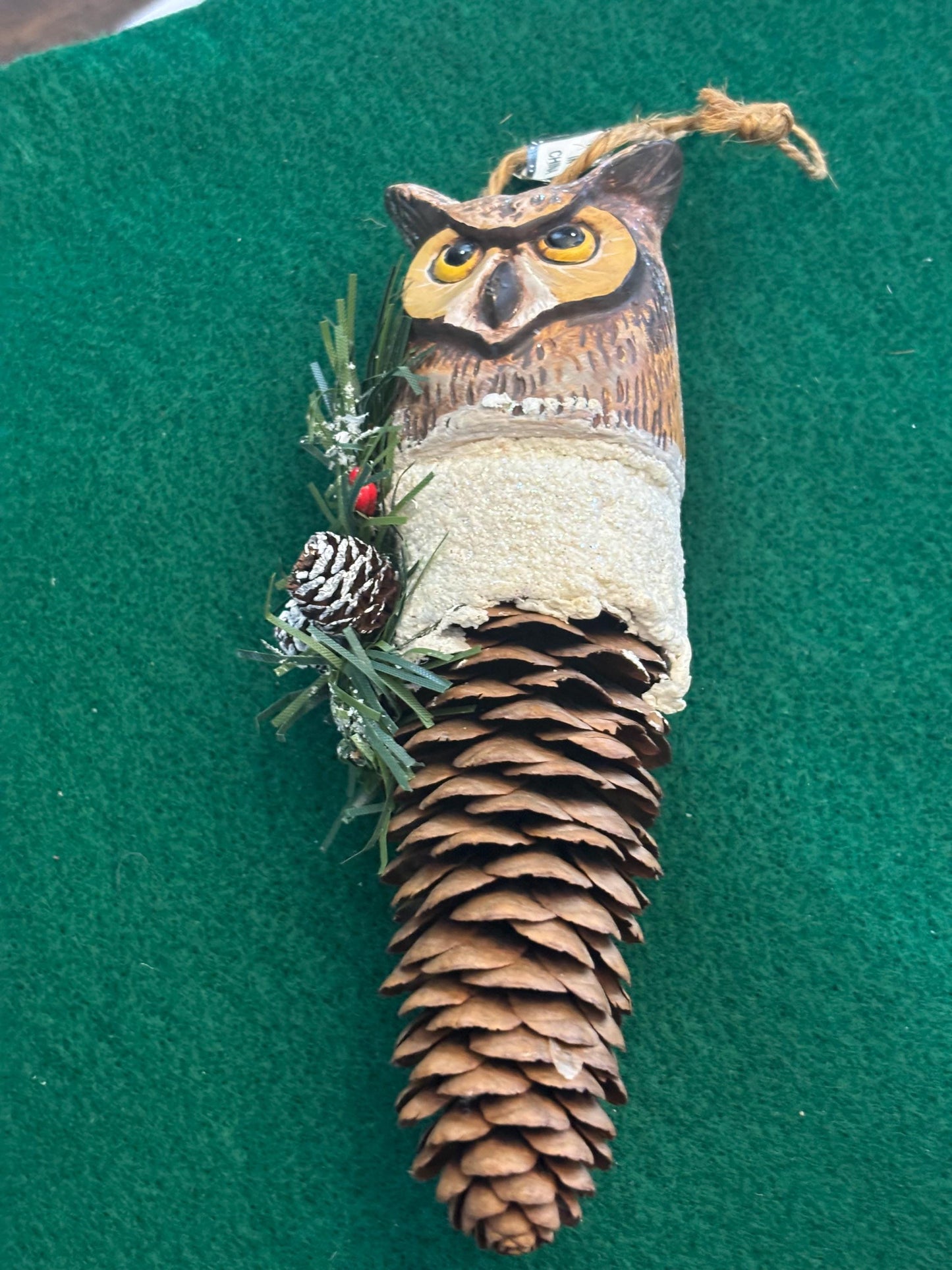 Vintage Owl Figurine Made of Wood Statue Lover Antiques and Vintage