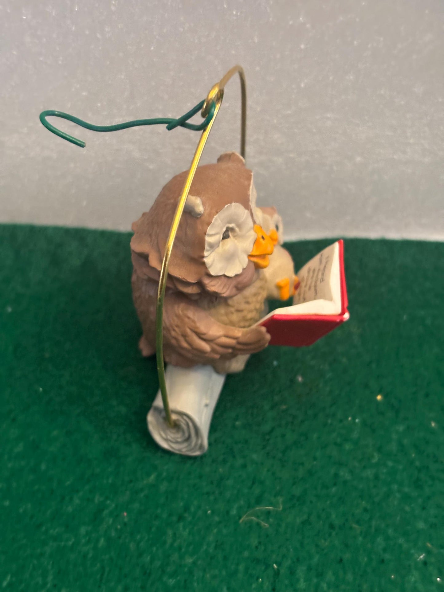 Vintage Happy Christmas Owl Ornament Lover Antiques and Vintage