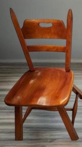 Cushman Colonial Creations Crown Back Chair No. 4-125 Side Chair Lover Antiques and Vintage