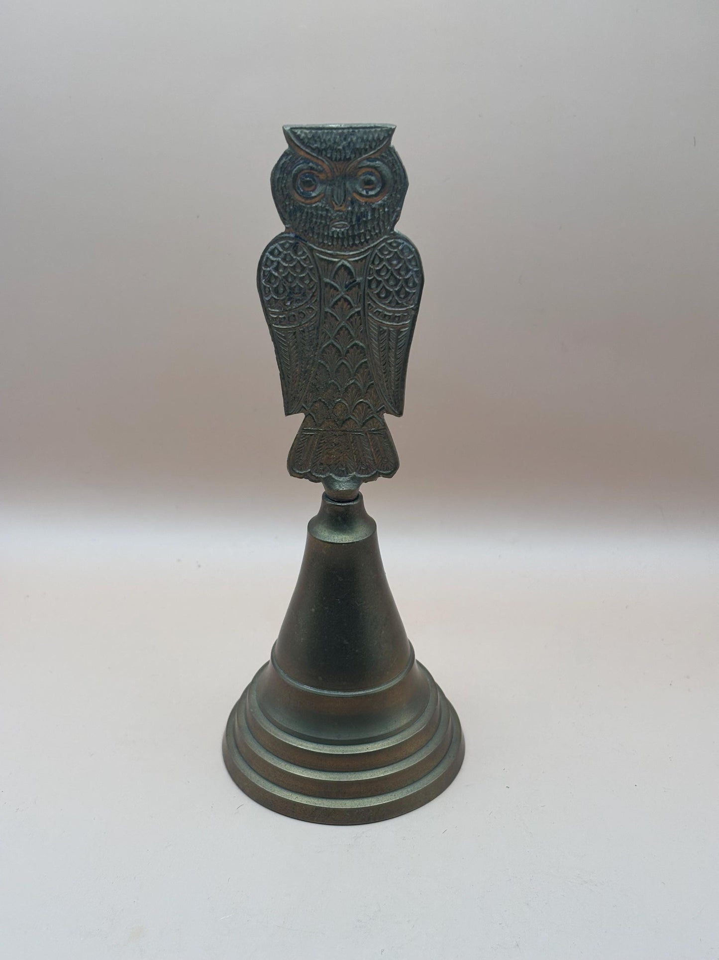 Antique Brass Owl Bell Lover Antiques and Vintage