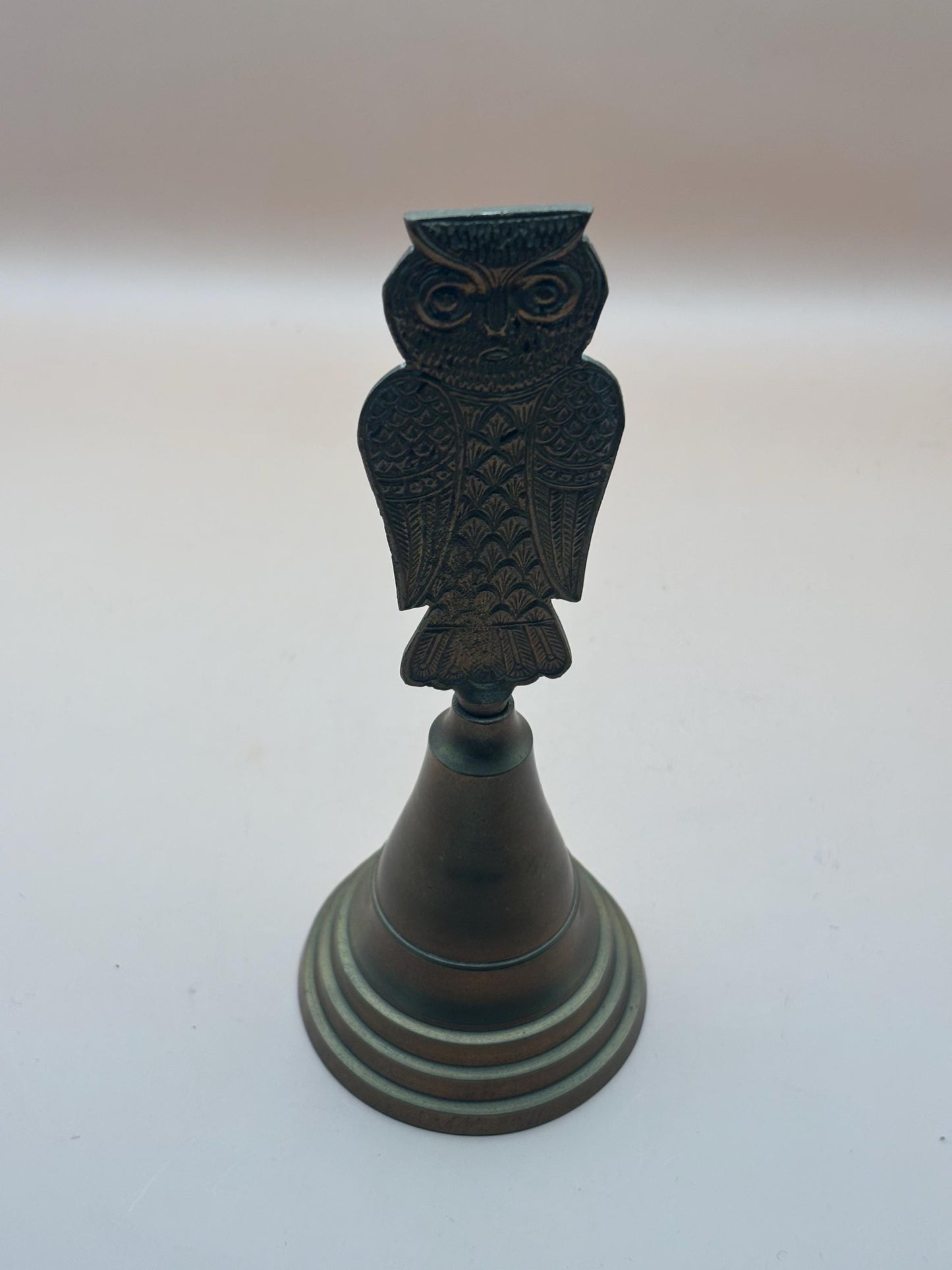 Antique Brass Owl Bell Lover Antiques and Vintage