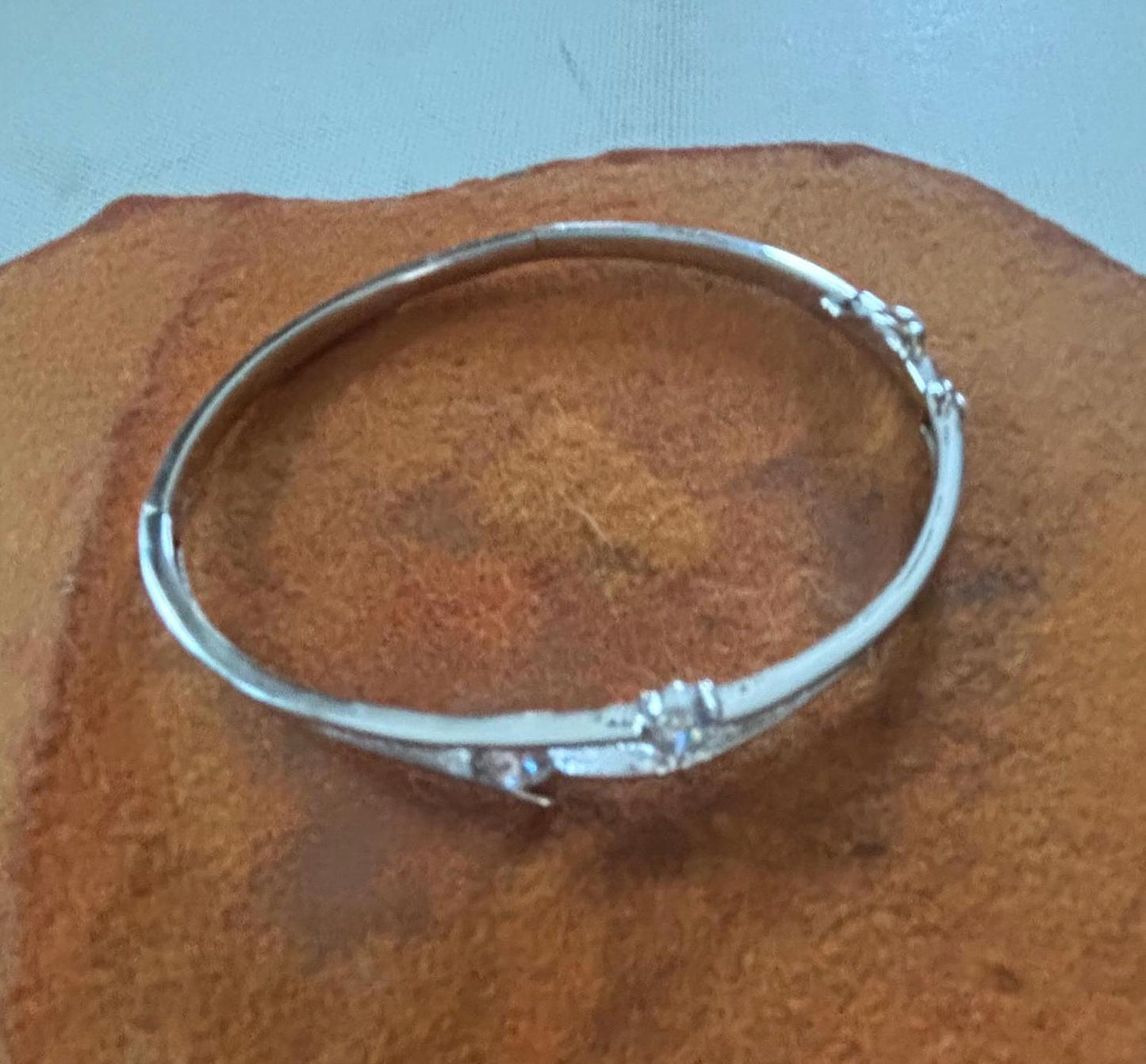 Vintage Sterling Silver Bracelet Cuff Clasp Jewelry Gift Mother’s Day