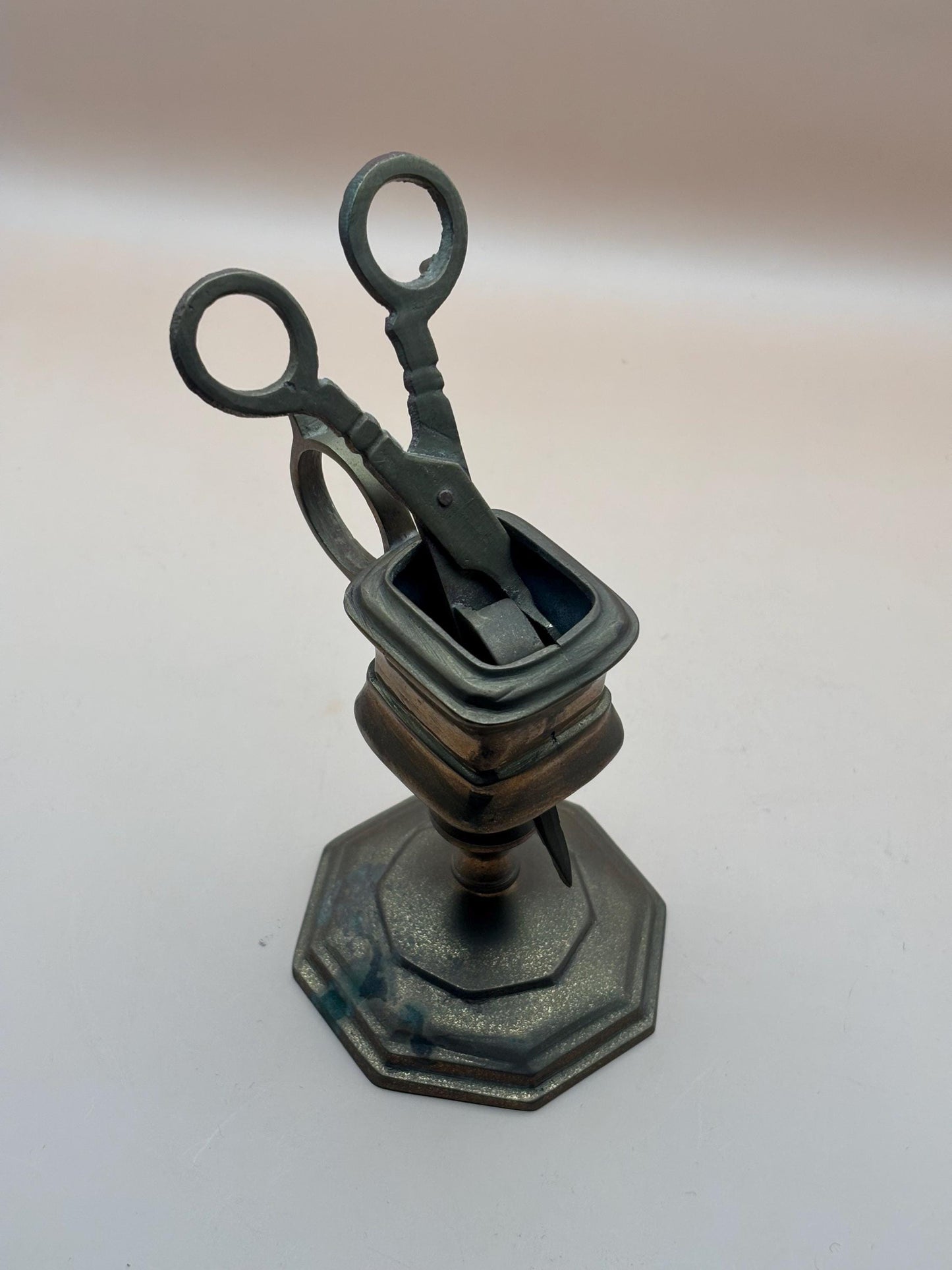 Antique Brass Candle Snuffer with Stand Victorian Era Gifts Lover Antiques and Vintage