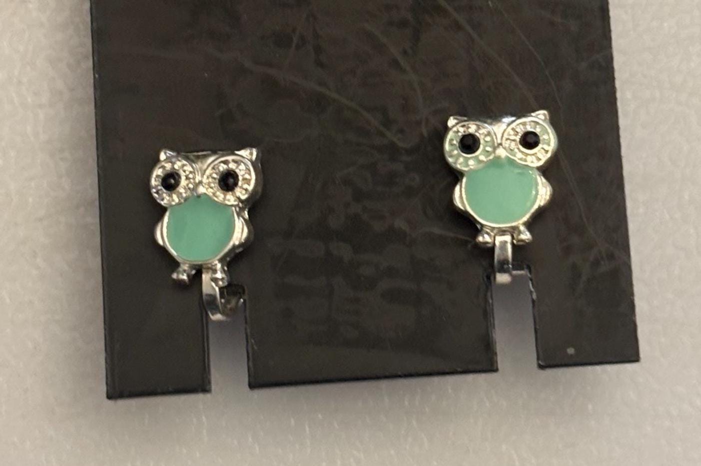 Vintage Owl Earrings Enamel Body Gift For Her Lover Antiques and Vintage