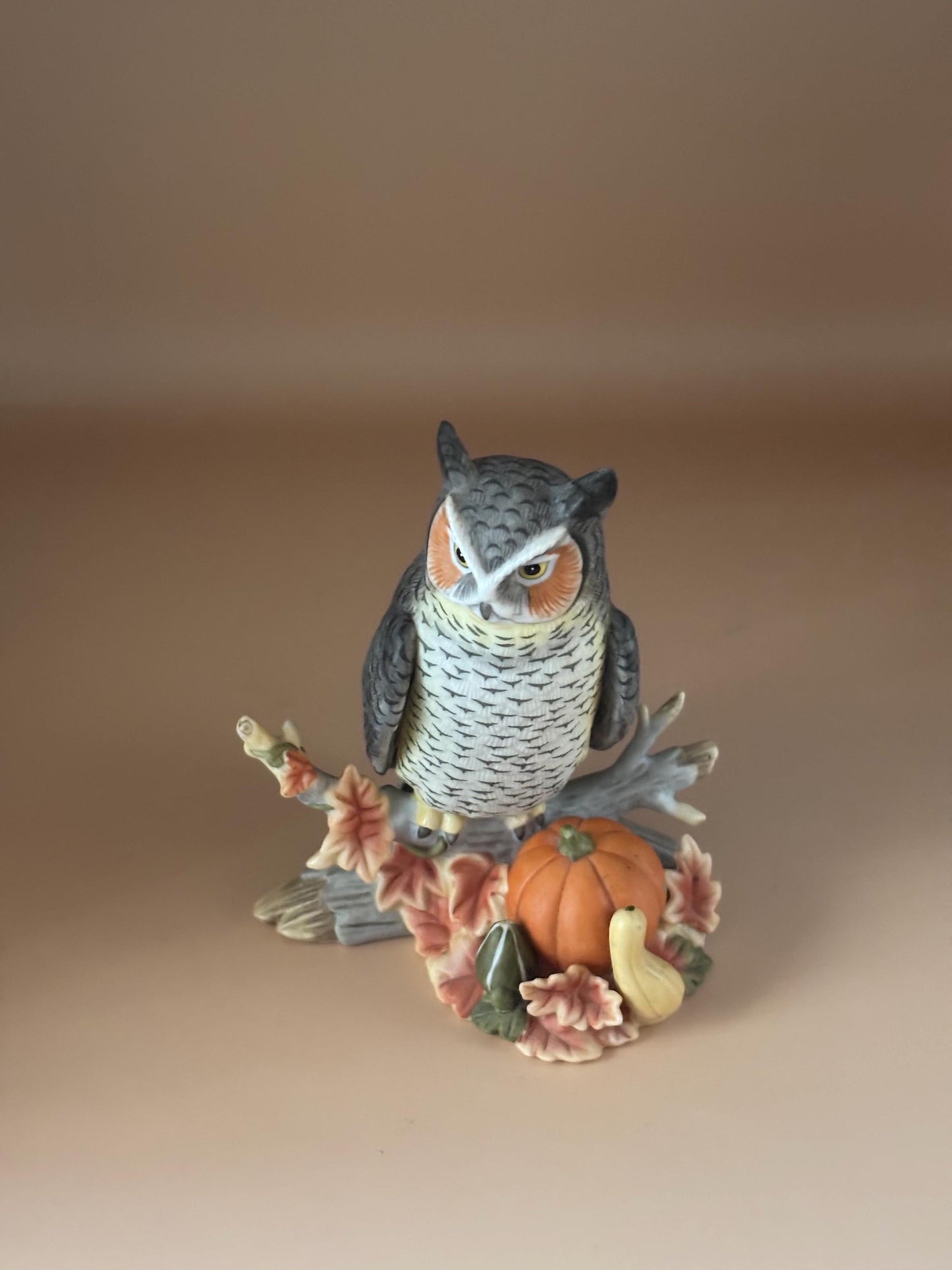 Vintage Lenox Midnight Visitor Porcelain Hand Painted American Barn Owl Bird Figurine Lover Antiques and Vintage