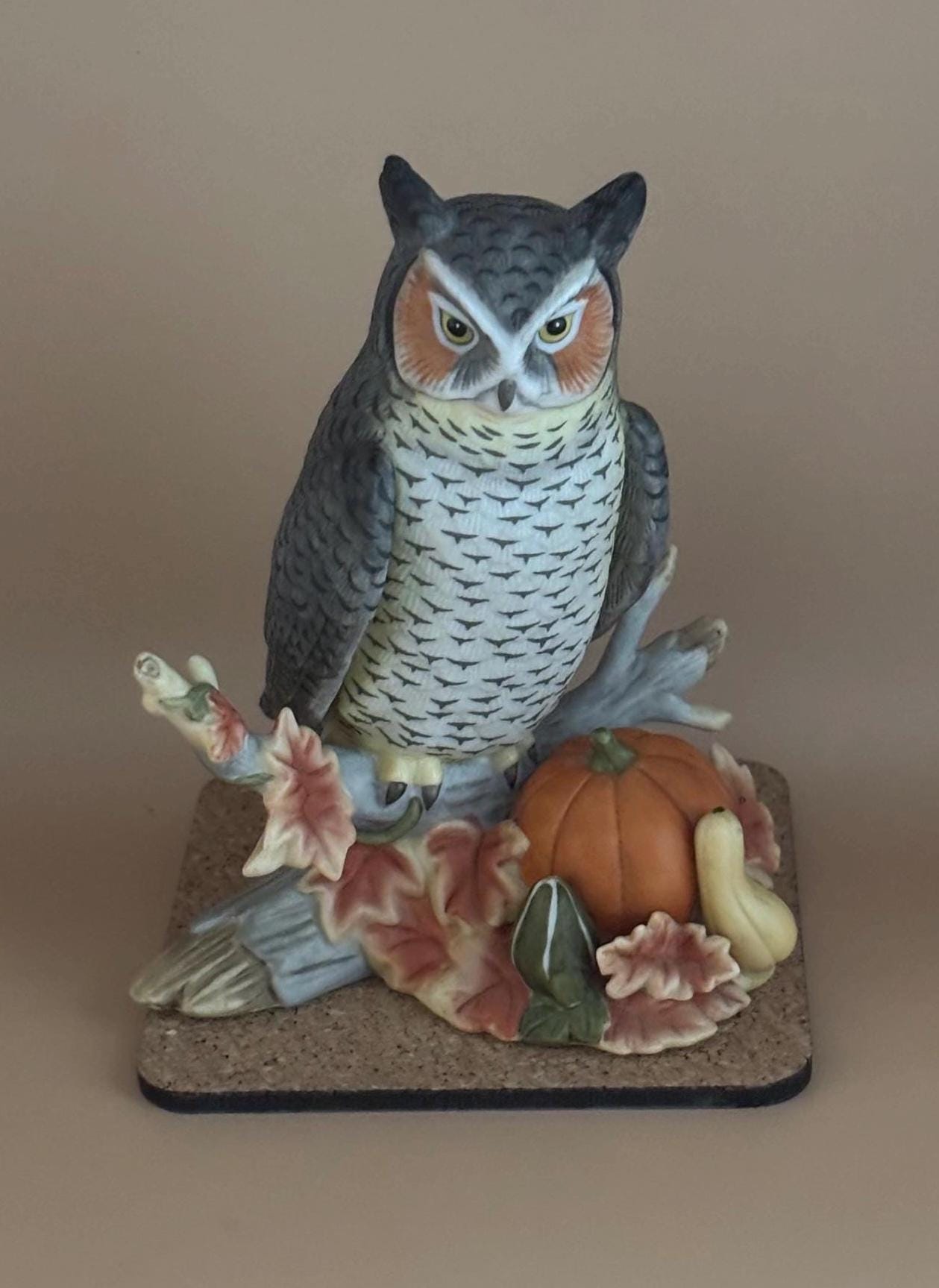 Vintage Lenox Midnight Visitor Porcelain Hand Painted American Barn Owl Bird Figurine Lover Antiques and Vintage