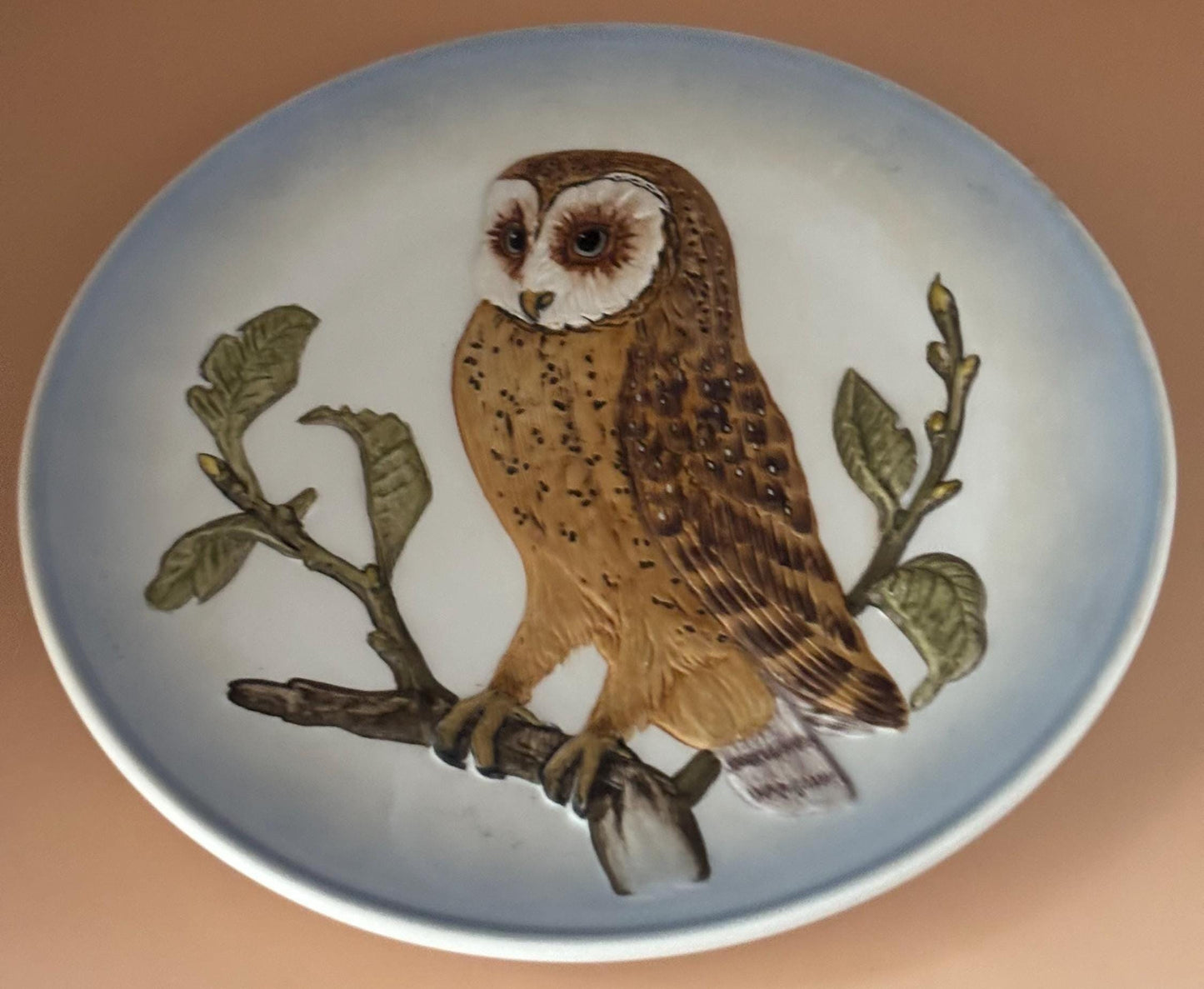 Vintage Goebel Owl Plate Wall Hanging Art West Germany Lover Antiques and Vintage