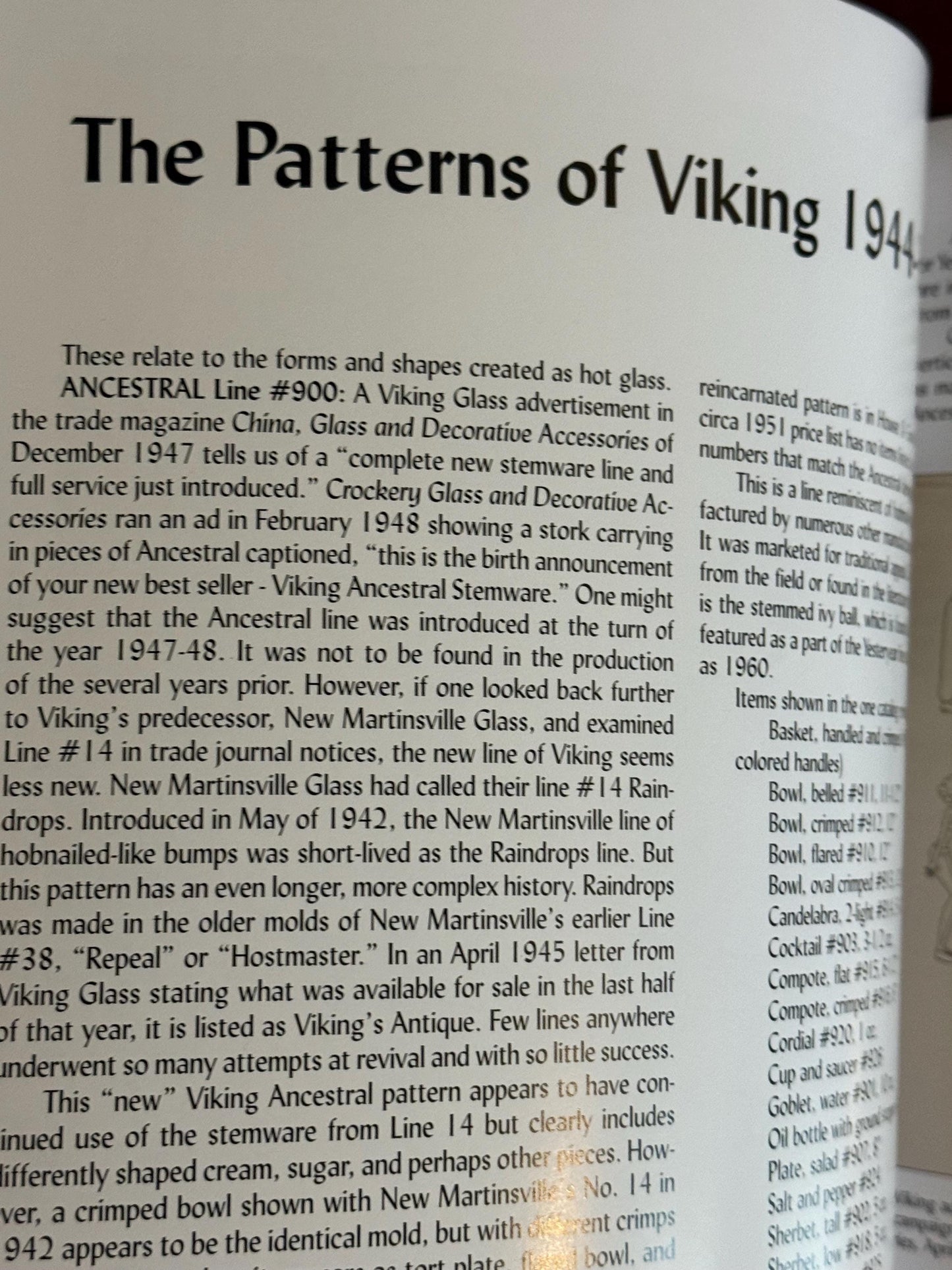 Viking Glass 1944-1970 Book Art Glass Price Guide by Dean Six Viking Glass Art Guide Lover Antiques and Vintage