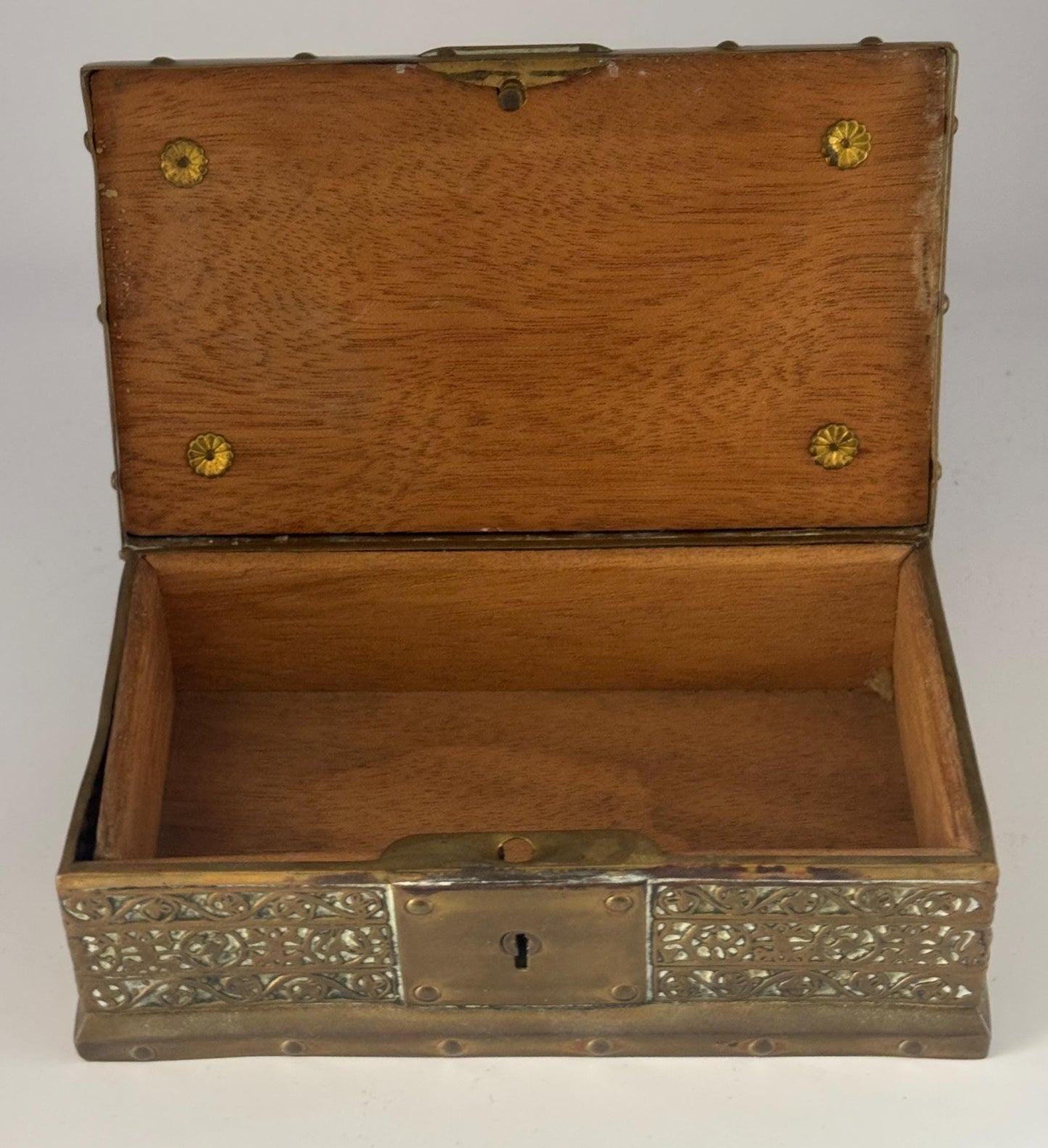 Antique Bronze Trinket Box Casket Lover Antiques and Vintage