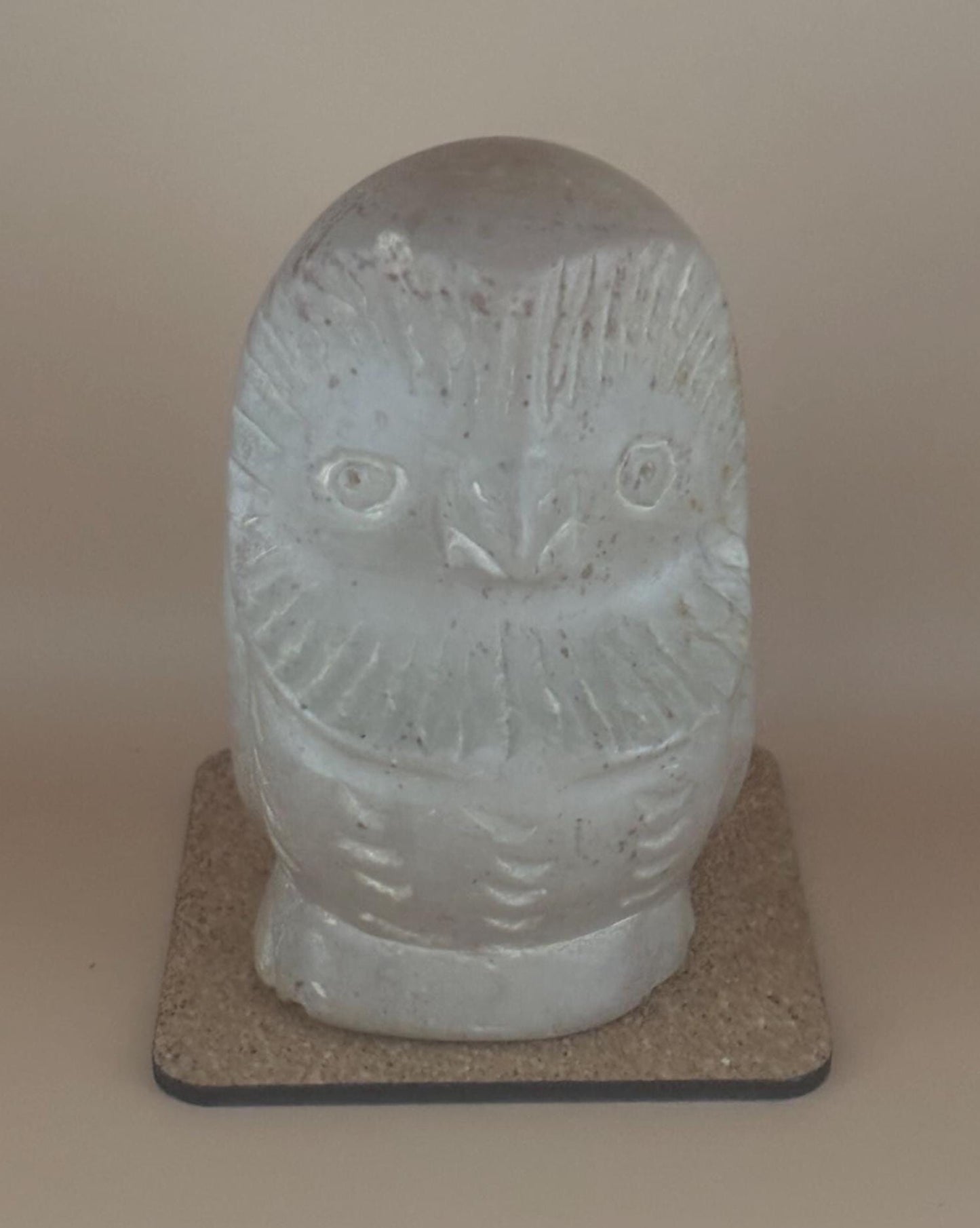 Vintage Owl Carved Figurine Made of Soapstone Lover Antiques and Vintage