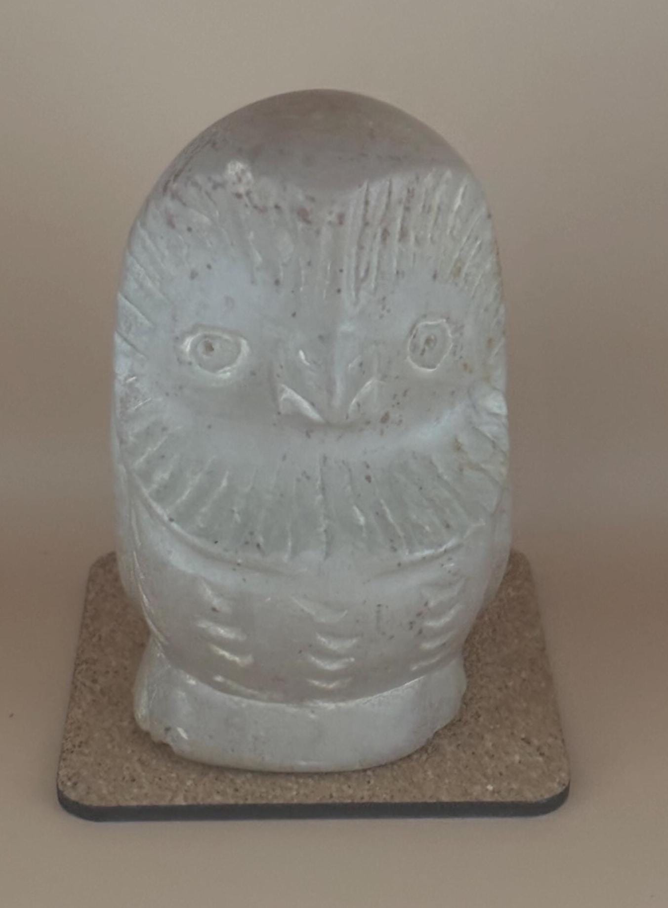 Vintage Owl Carved Figurine Made of Soapstone Lover Antiques and Vintage