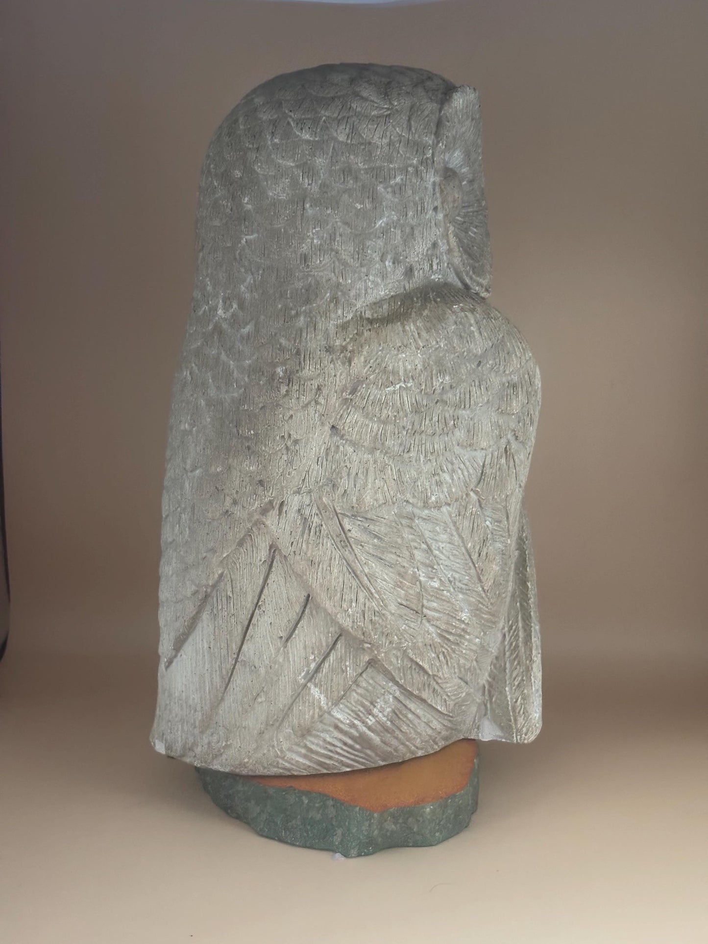 Vintage Stone Clay Family of Owls Statue by David Fisher Lover Antiques and Vintage