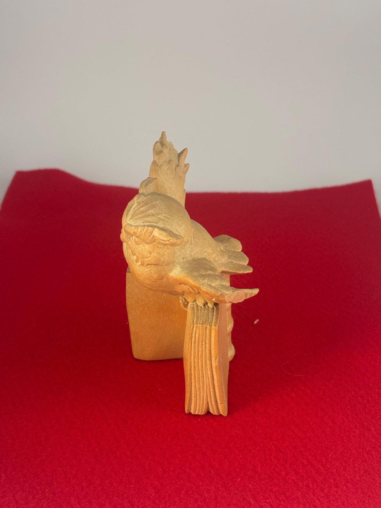 Vintage Owl on a Book Carved Owl Statue Lover Antiques and Vintage