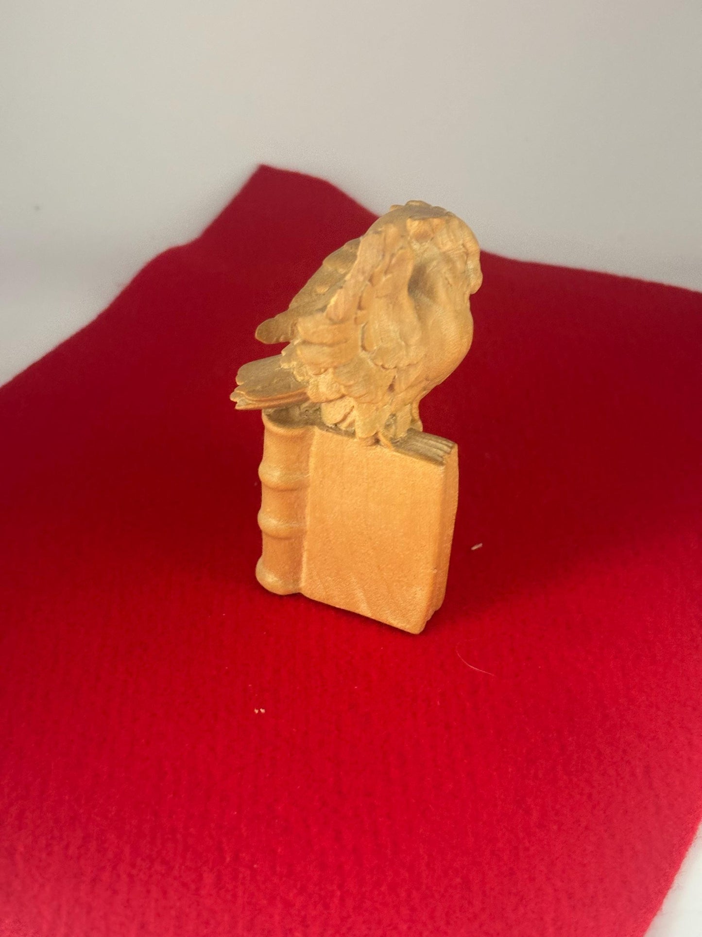 Vintage Owl on a Book Carved Owl Statue Lover Antiques and Vintage