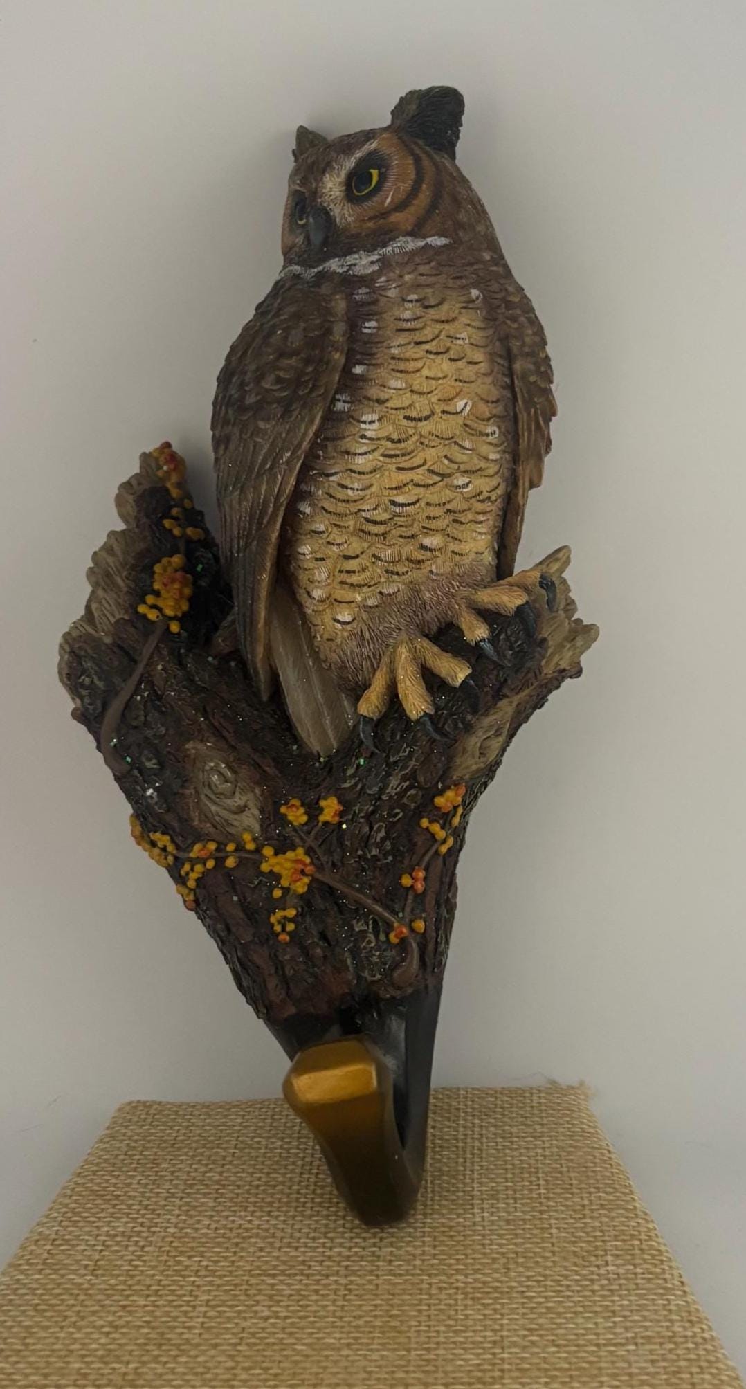Vintage Wild Wings 2006 Wall Owl Wall Hook Lover Antiques and Vintage